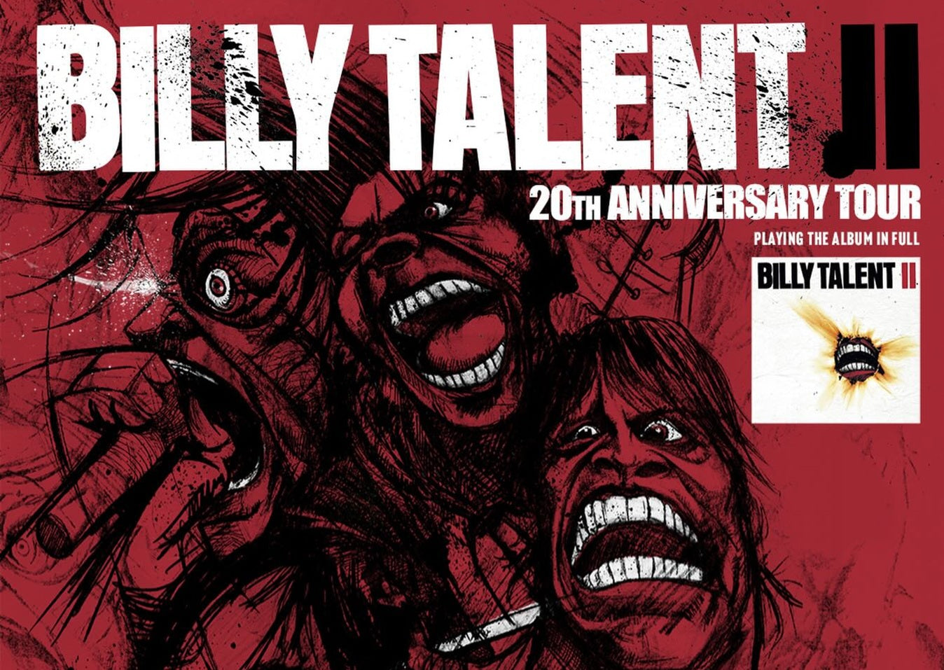 Billy Talent II: 20th Anniversary Tour Dates in Europe, 2026