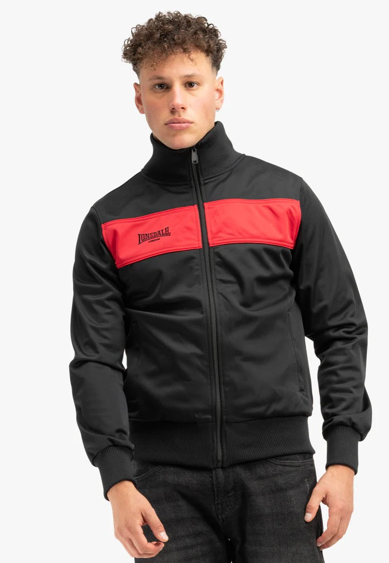 Lonsdale Alnwick Black/Red - Jacket | Impericon
