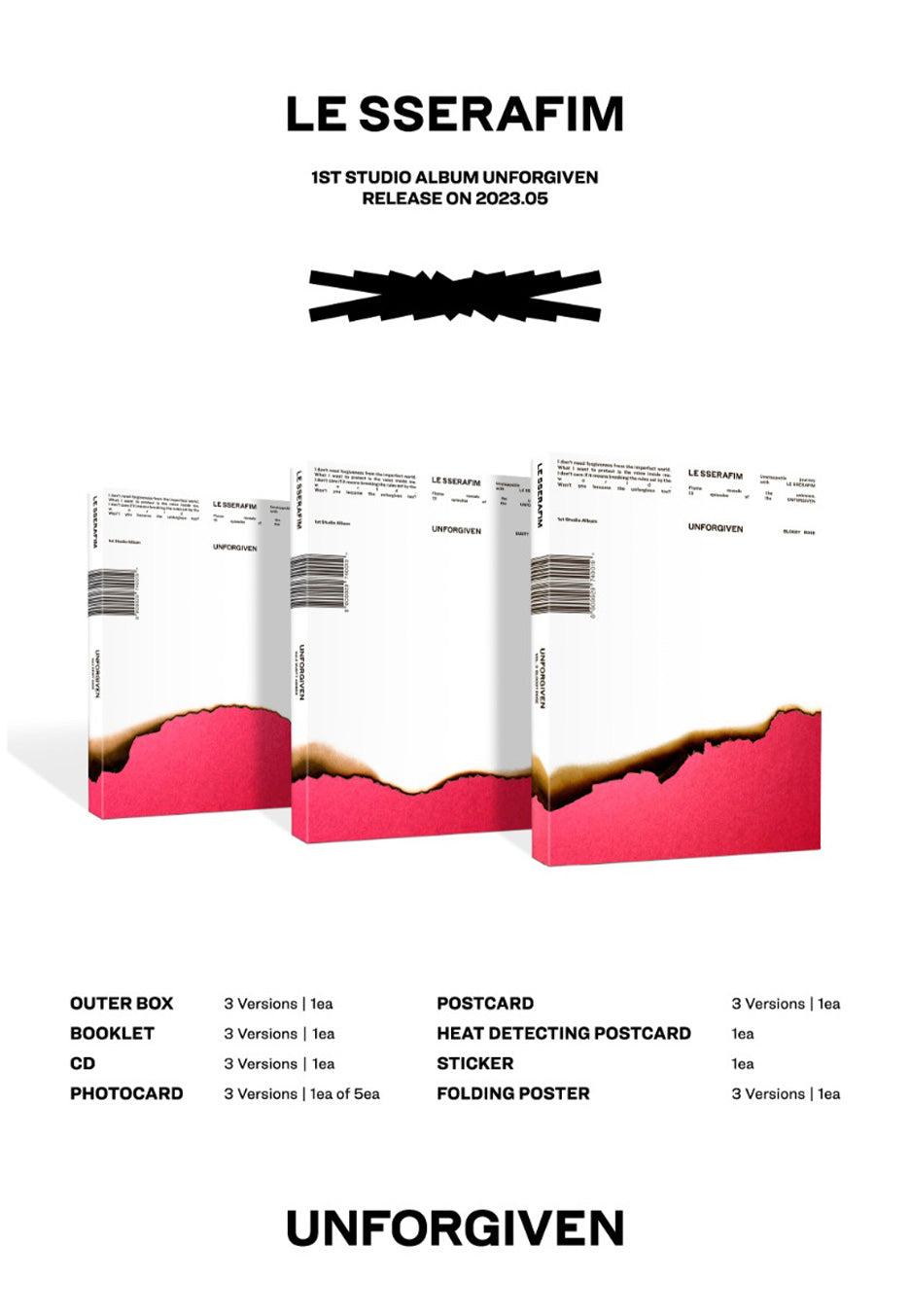 Le Sserafim - Unforgiven (Vol.1) - CD | Impericon