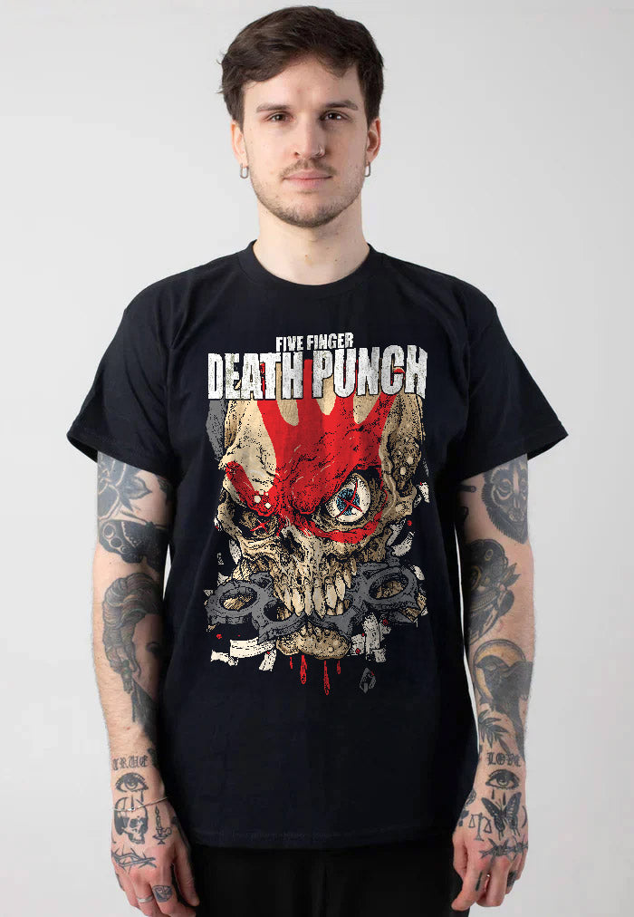 T-shirt Five Finger Death Punch GOT YOUR SIX - Taille XL, 100% Coton, Occasion Très Bon état
