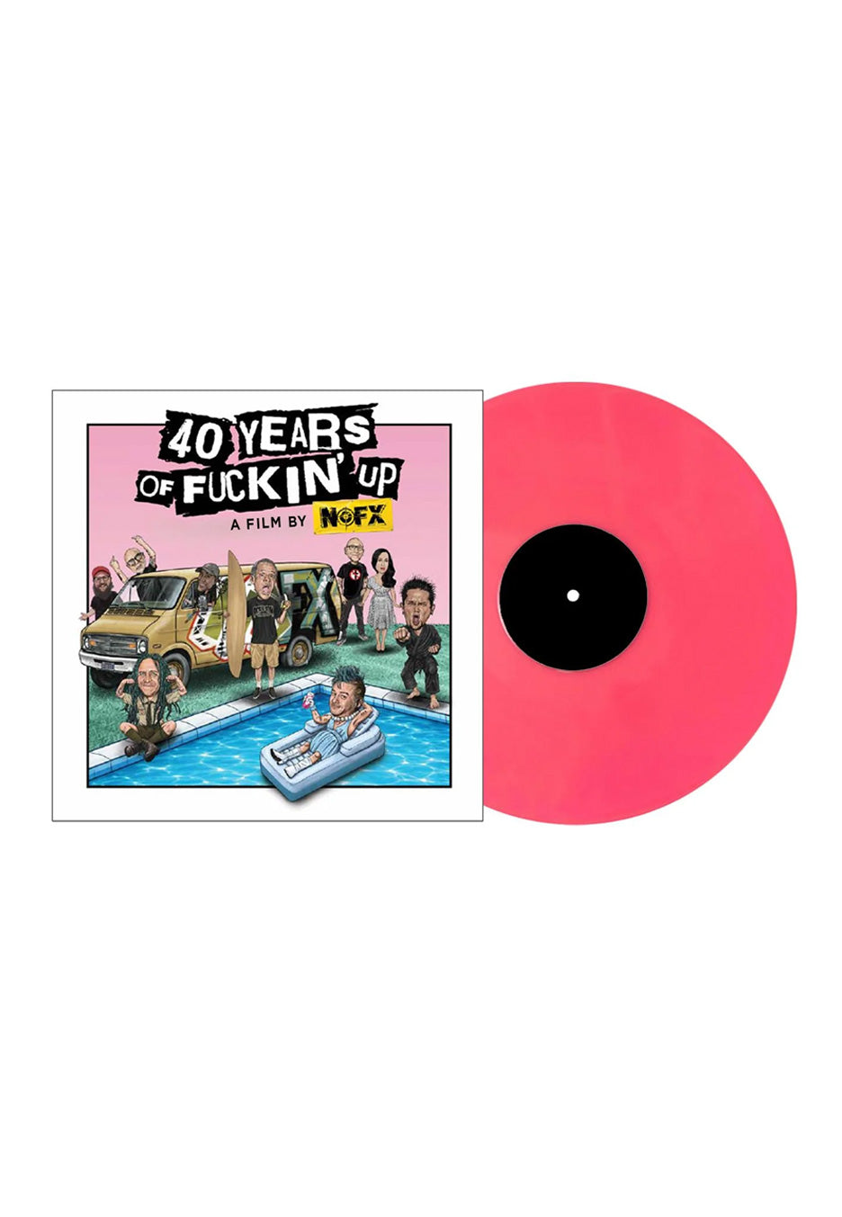 NOFX 『40 YEARS OF FUCKIN UP』 Hi-STANDARD 40 Years Of Fuckin' Up Ltd. Pink - Colored Vinyl