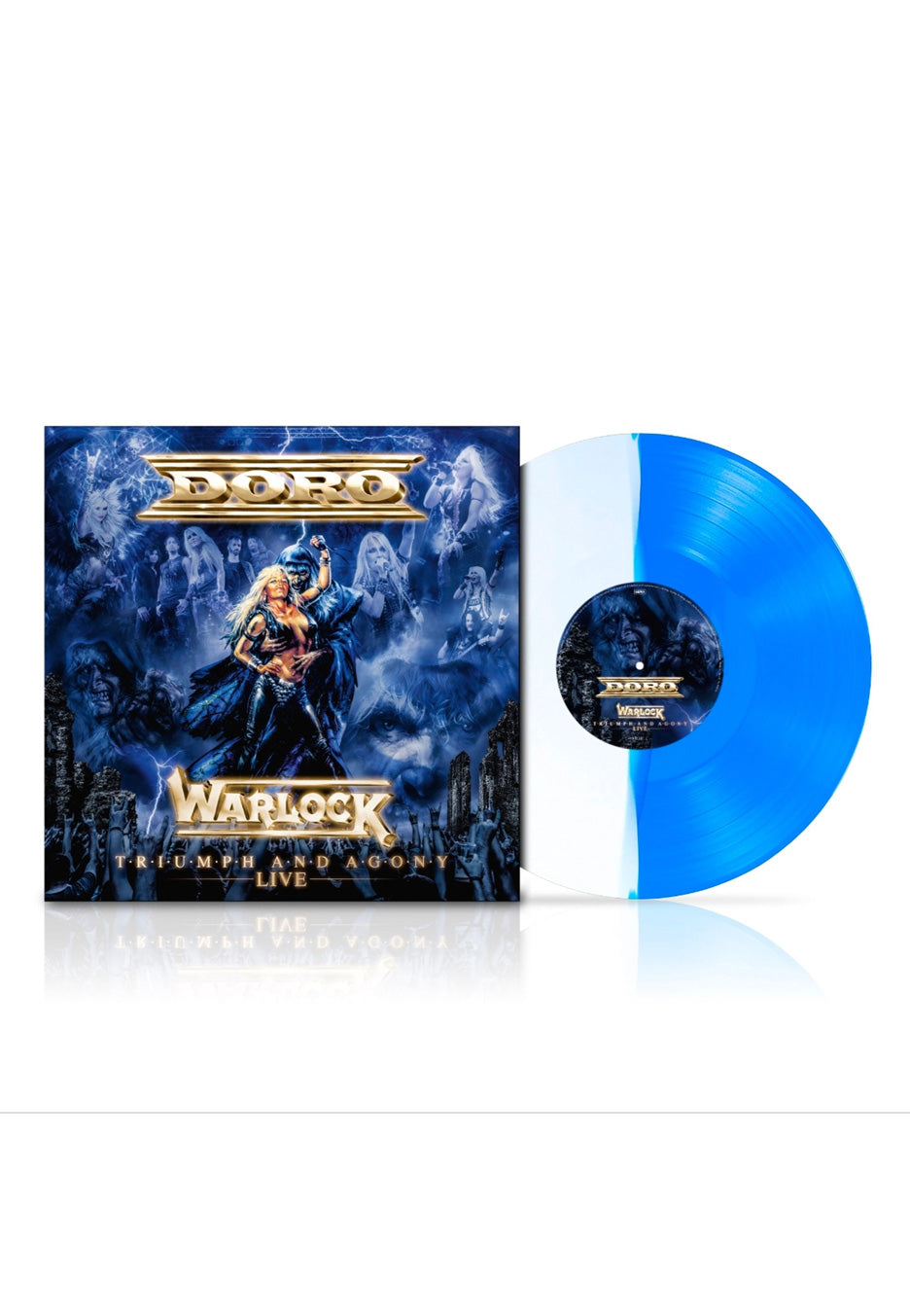 Doro Warlock - Triumph And Agony Live Ltd. Blue/White Split