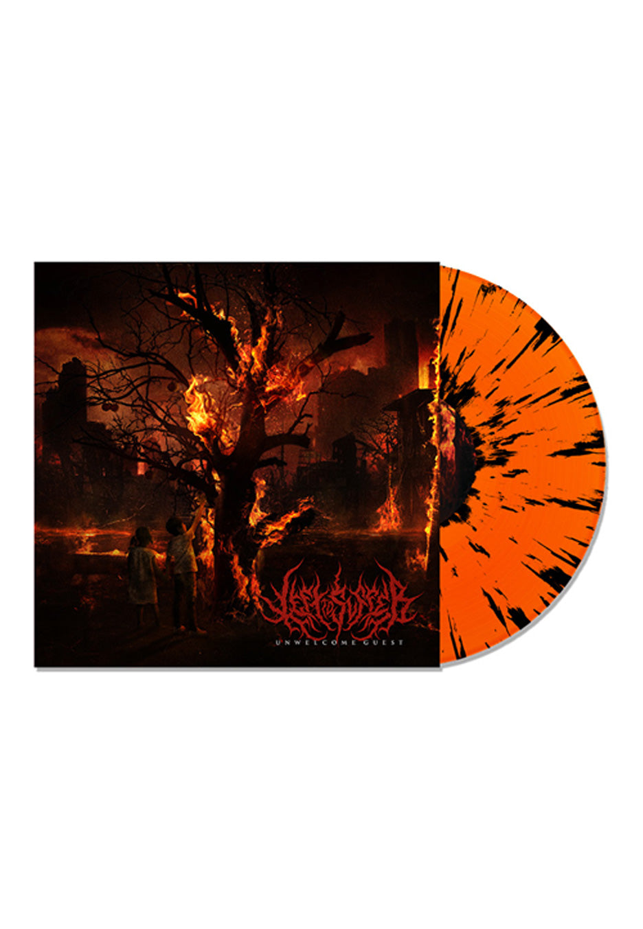 Left To Suffer Unwelcome Guest Orange w/ Black - Splattered Vinyl