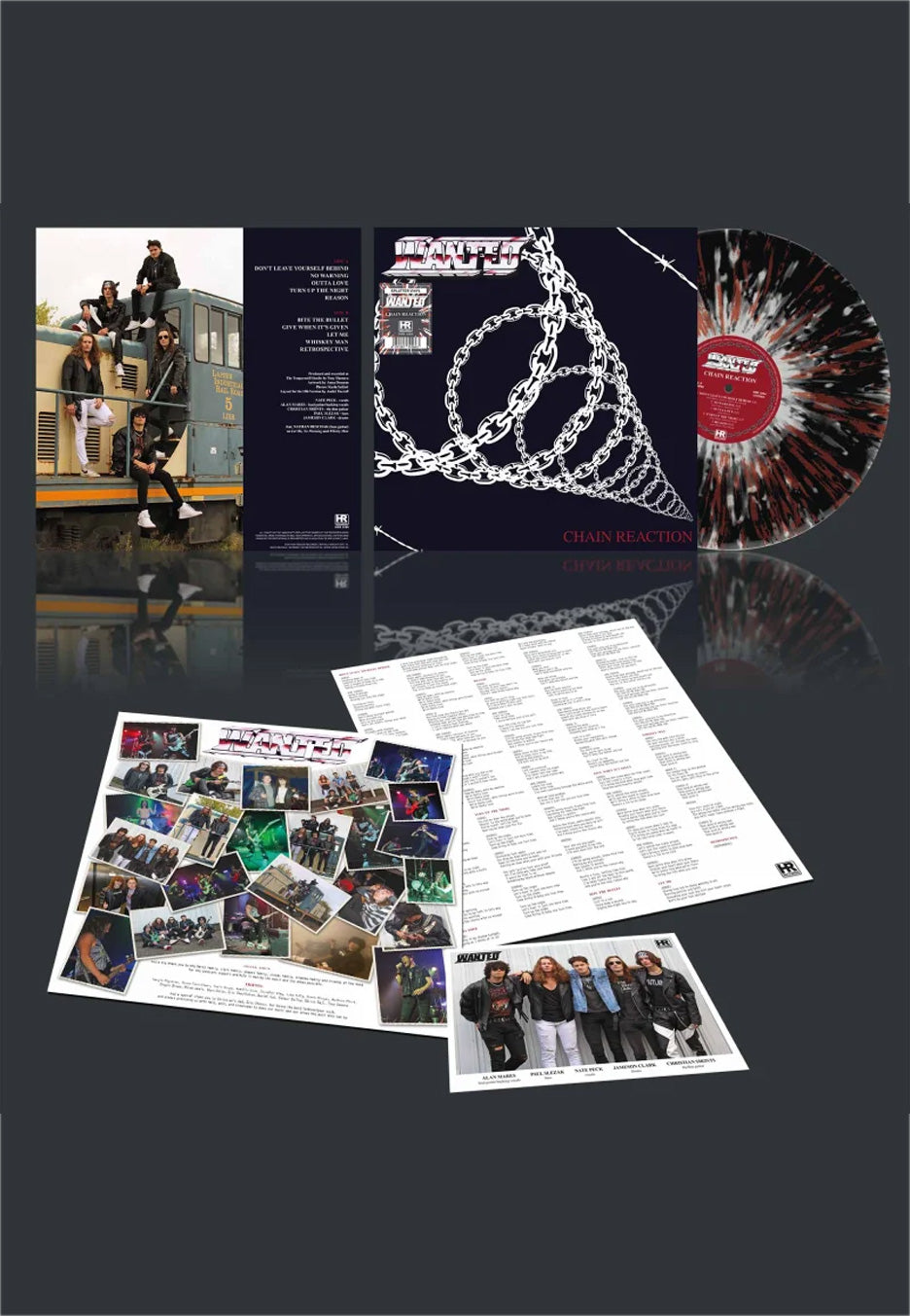 Wanted Chain Reaction Ltd. Black Ice w/ White/Red - Splattered