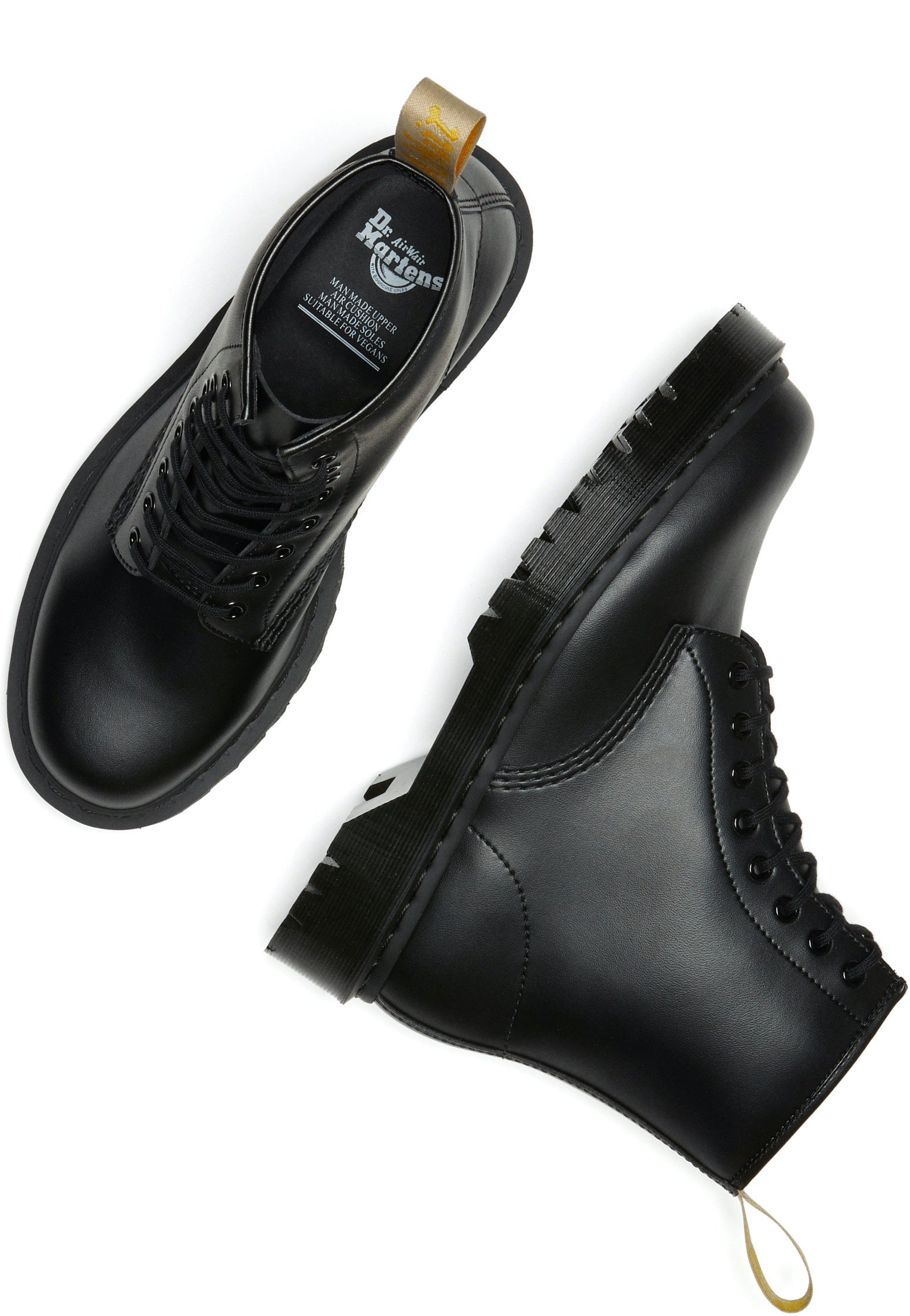 Dr. Martens - Vegan 1460 Bex Mono Black Felix Rub Off - Buty