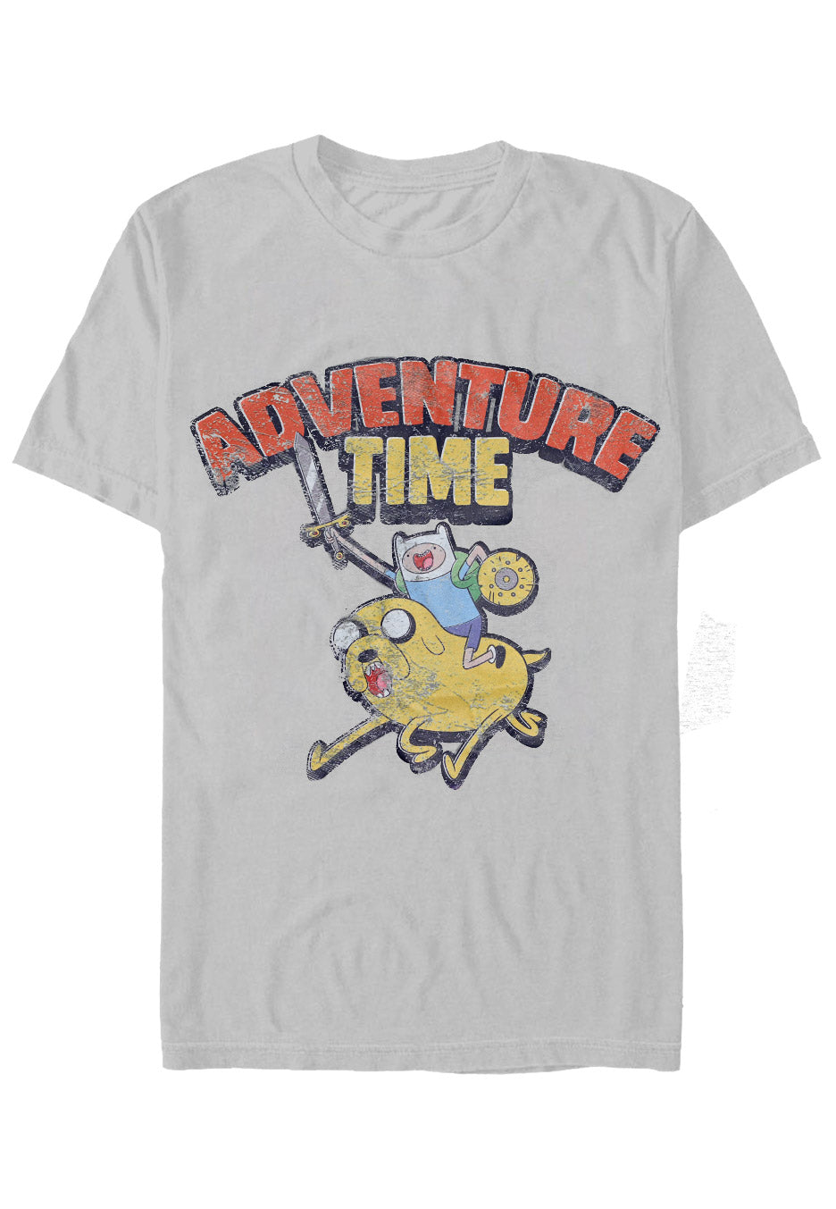 Adventure Time - Washed Heather Grey - T-Shirt | Impericon