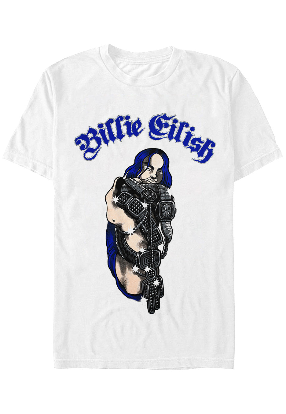 Billie Eilish Bling White - T-Shirt | Impericon