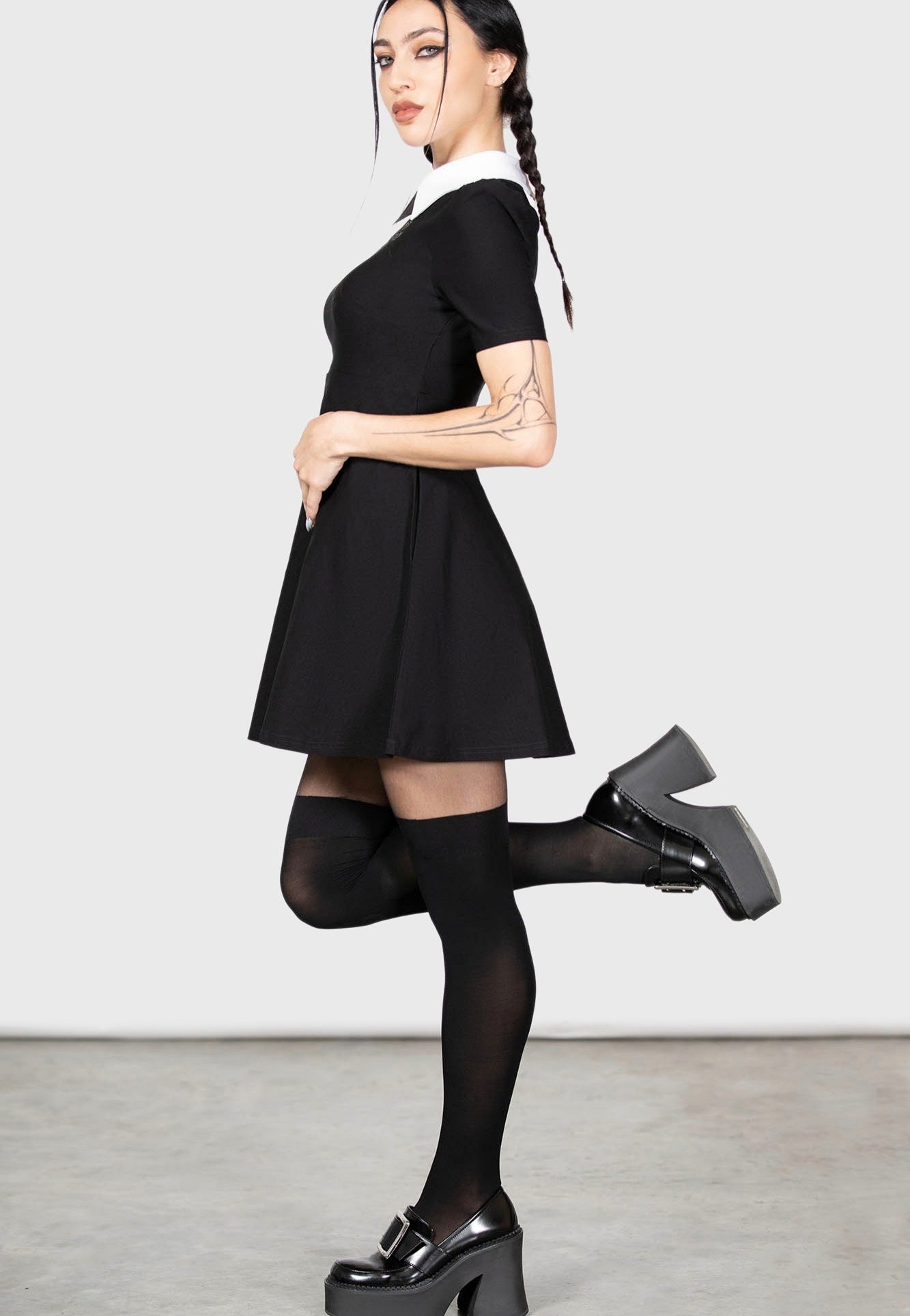 princess polly baby blue dress Killstar & Wednesday - Blackest Heart