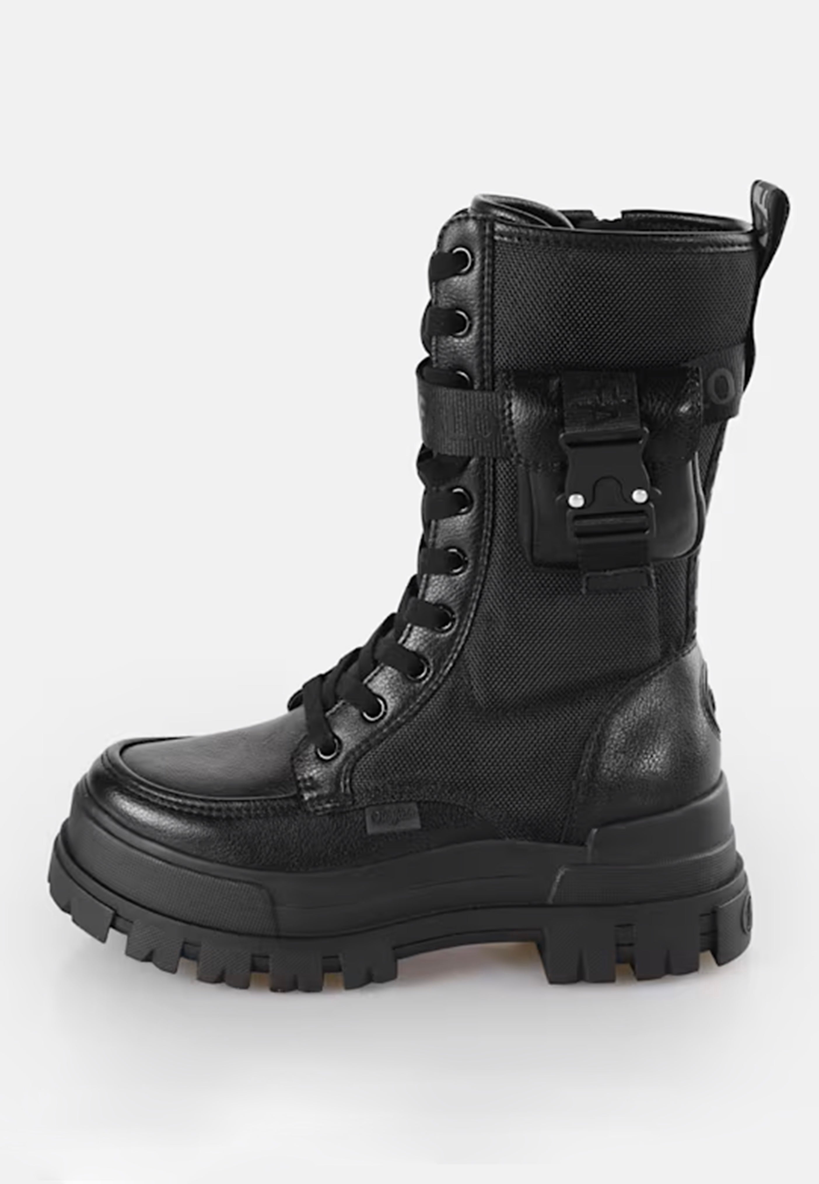 Buffalo Aspha Com Hi Vegan Black - Girl Shoes | Impericon