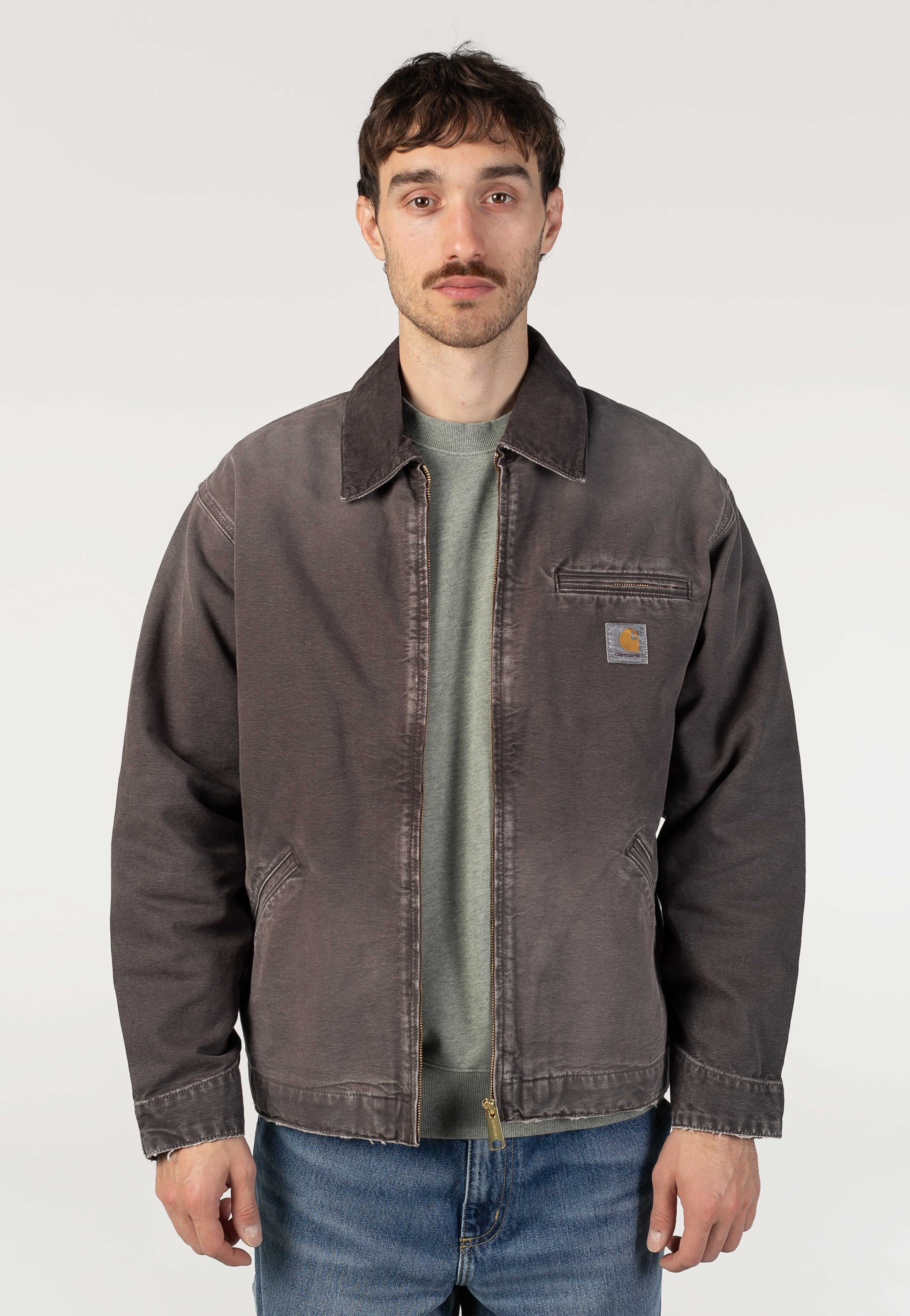Carhartt WIP OG Detroit Destroy Wash Tobacco/Tobacco - Jacket
