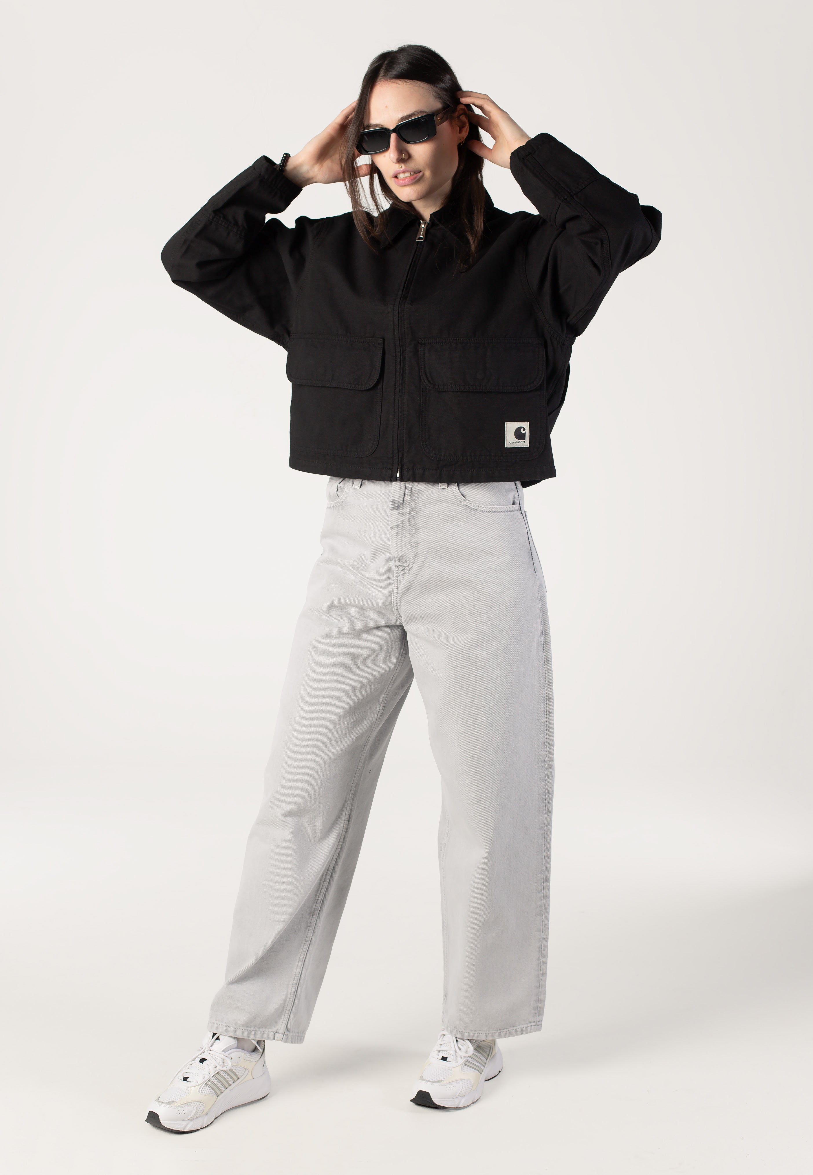 Carhartt WIP - W' Prescott Garment Dyed Black/Black - Jacket