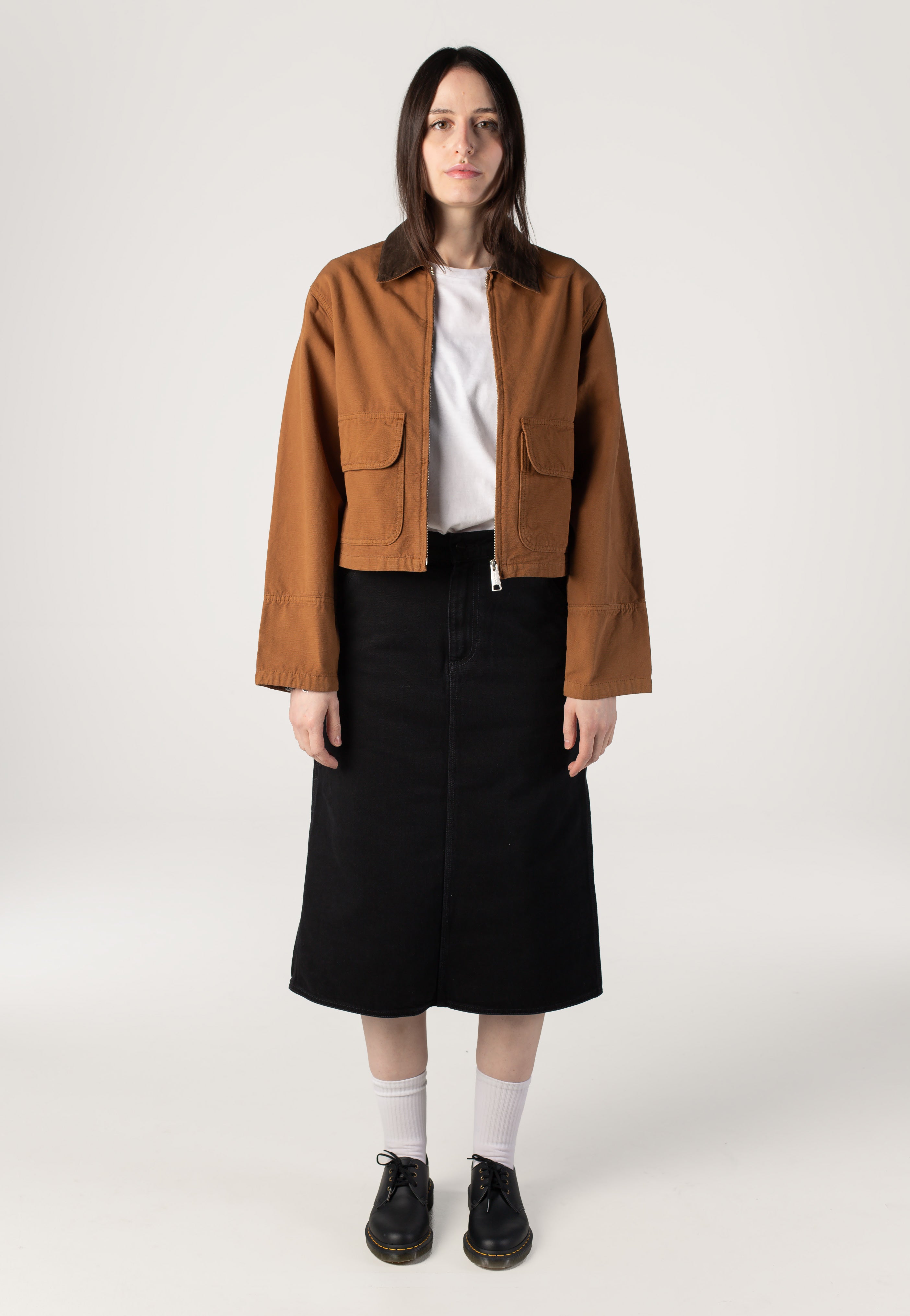 Carhartt WIP - W' Prescott Garment Dyed Hamilton Brown/Tobacco - Jacke