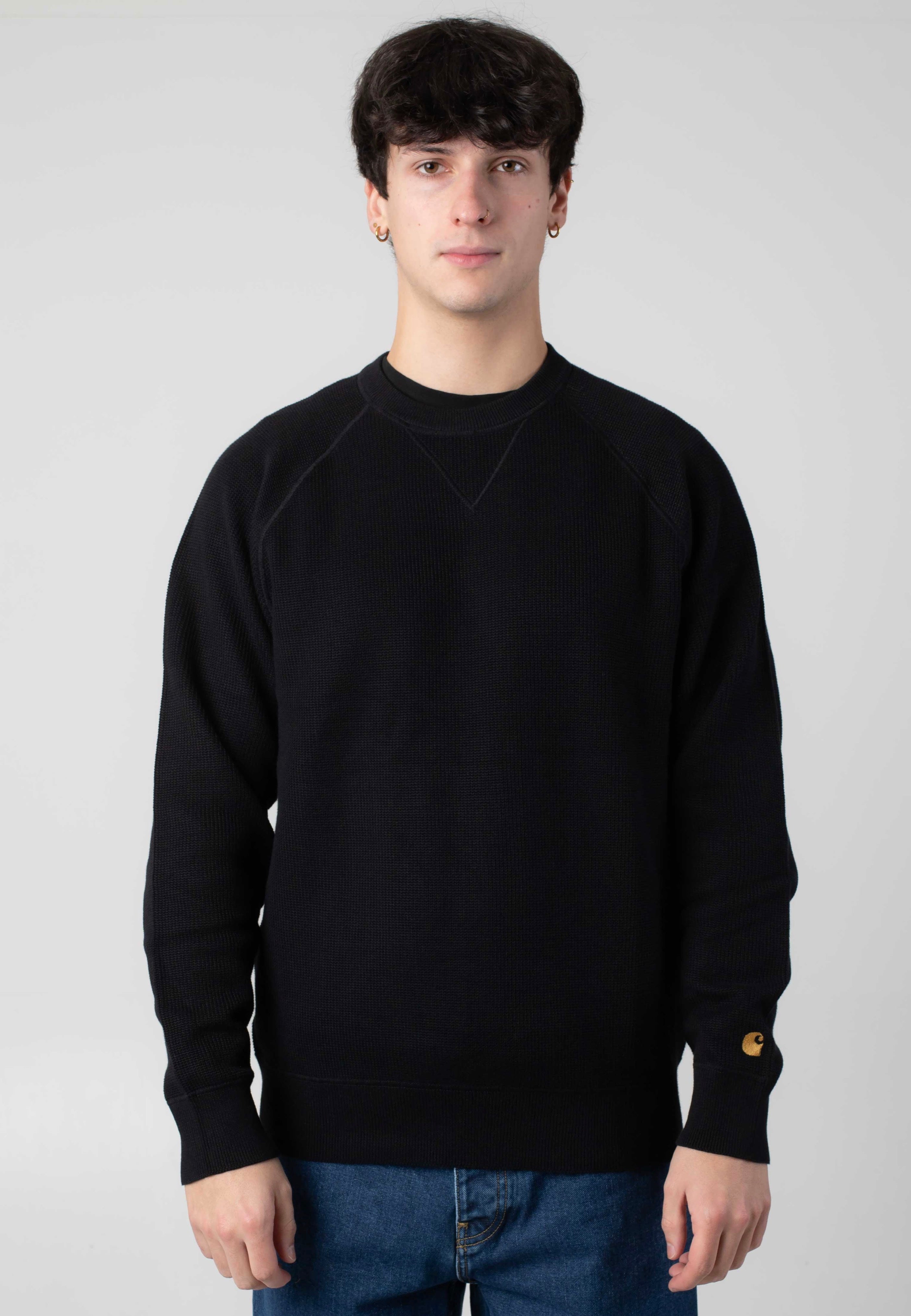 Carhartt WIP Chase Black/Gold - Pullover | Impericon