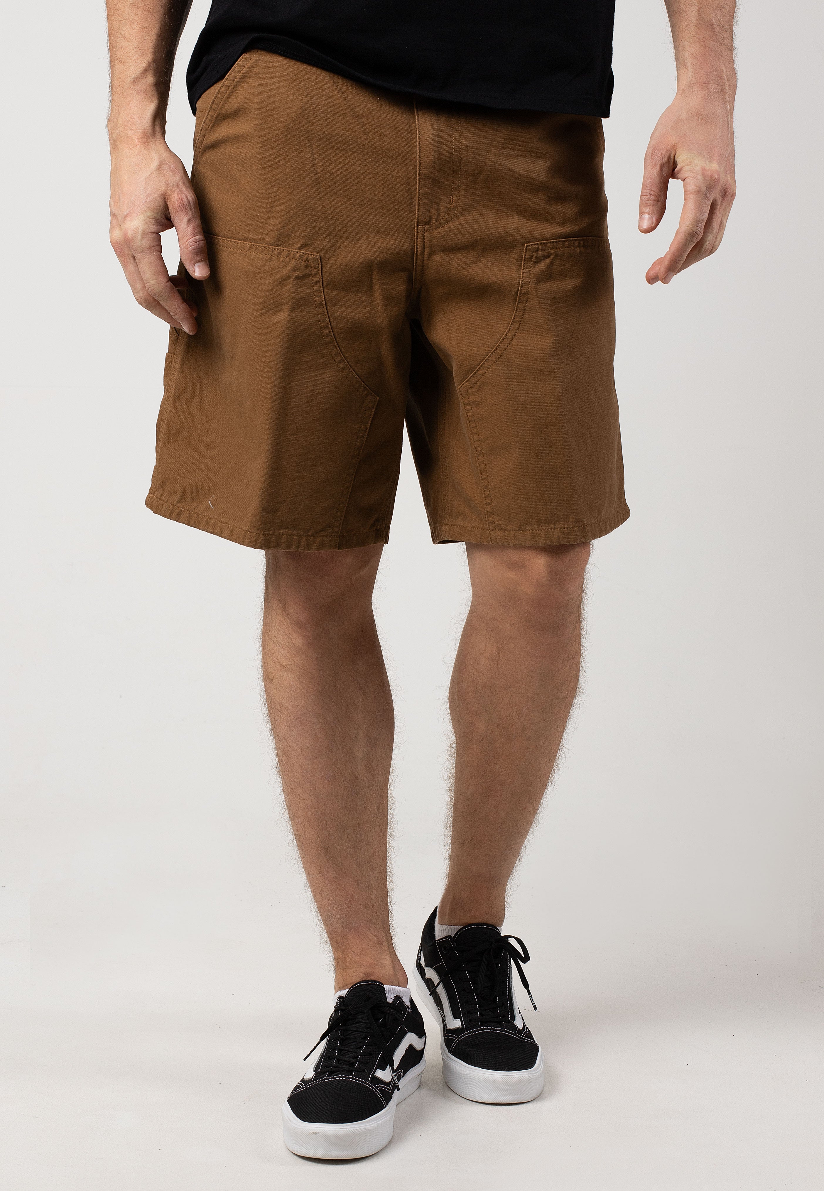 Carhartt WIP - Double Knee Rinsed Hamilton Brown - Shorts | Impericon
