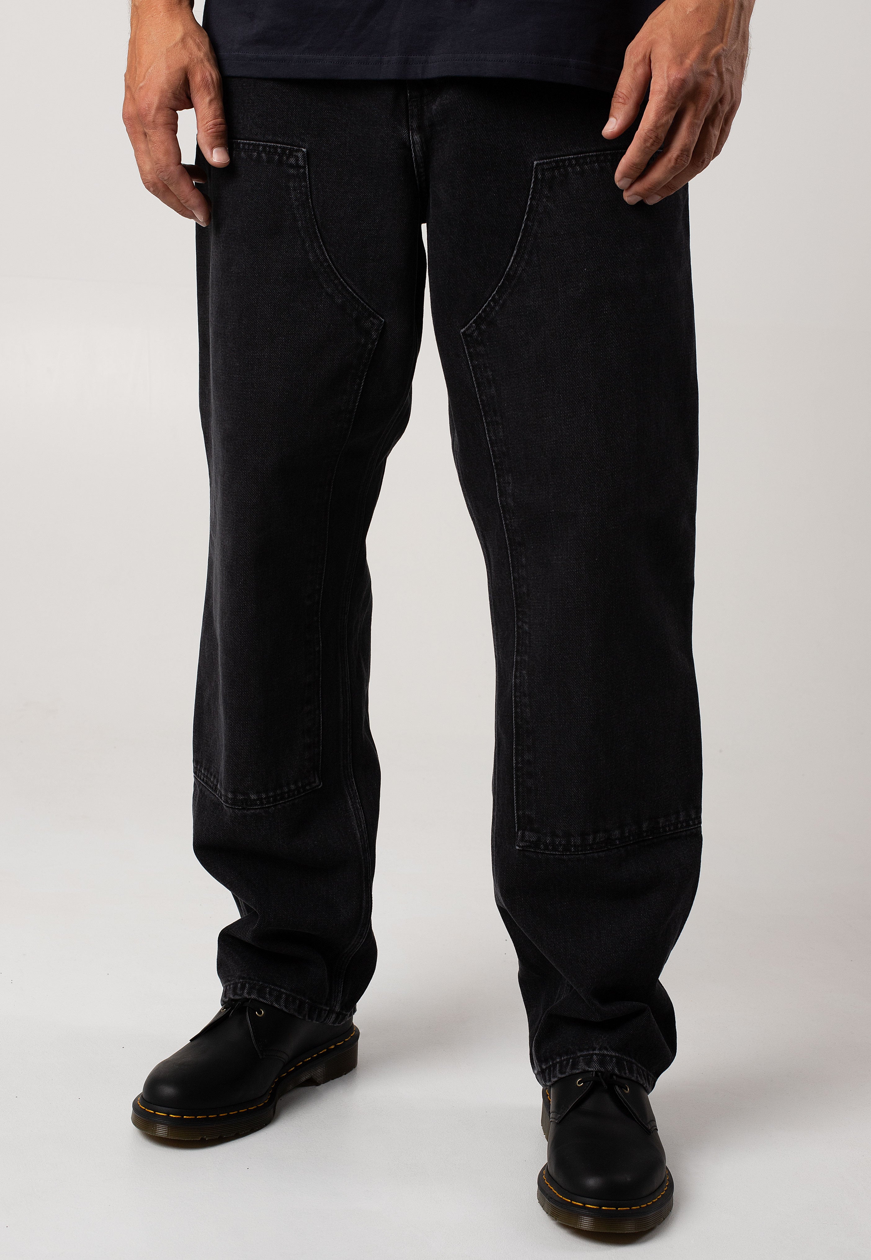 Carhartt WIP - Double Knee Stone Washed Black - Jeans | Impericon
