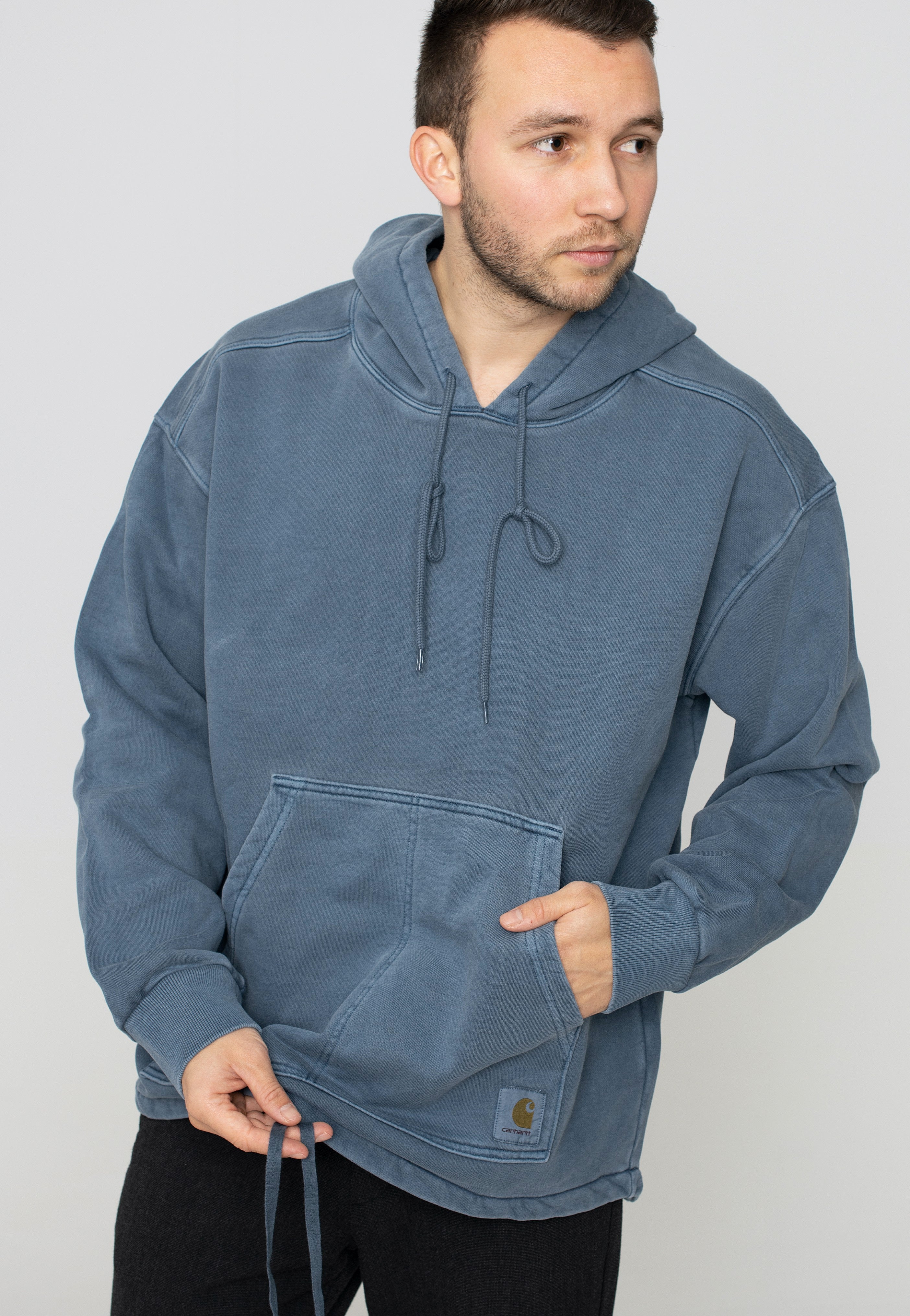 Carhartt WIP - Hooded Arling Garment Dyed Storm Blue