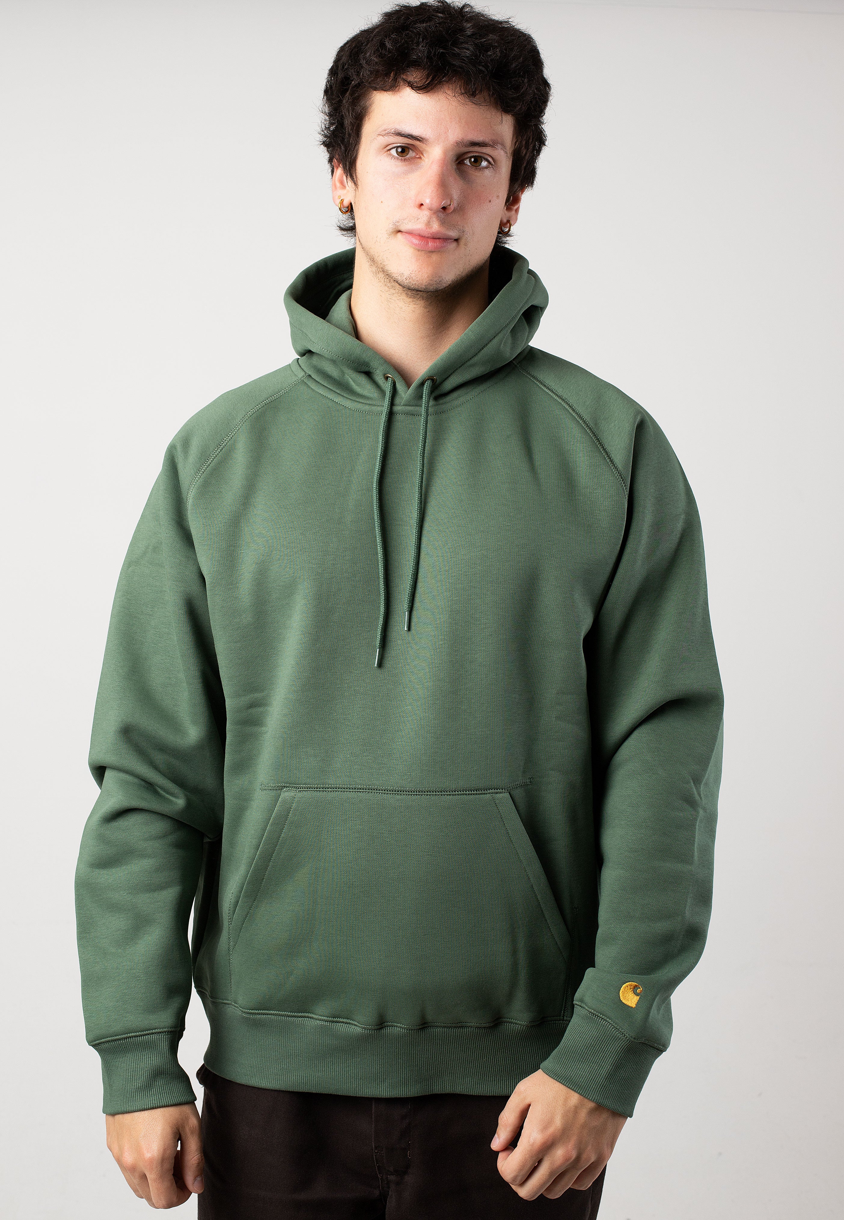 Carhartt WIP Hooded Chase Duck Green/Gold Hoodie Impericon