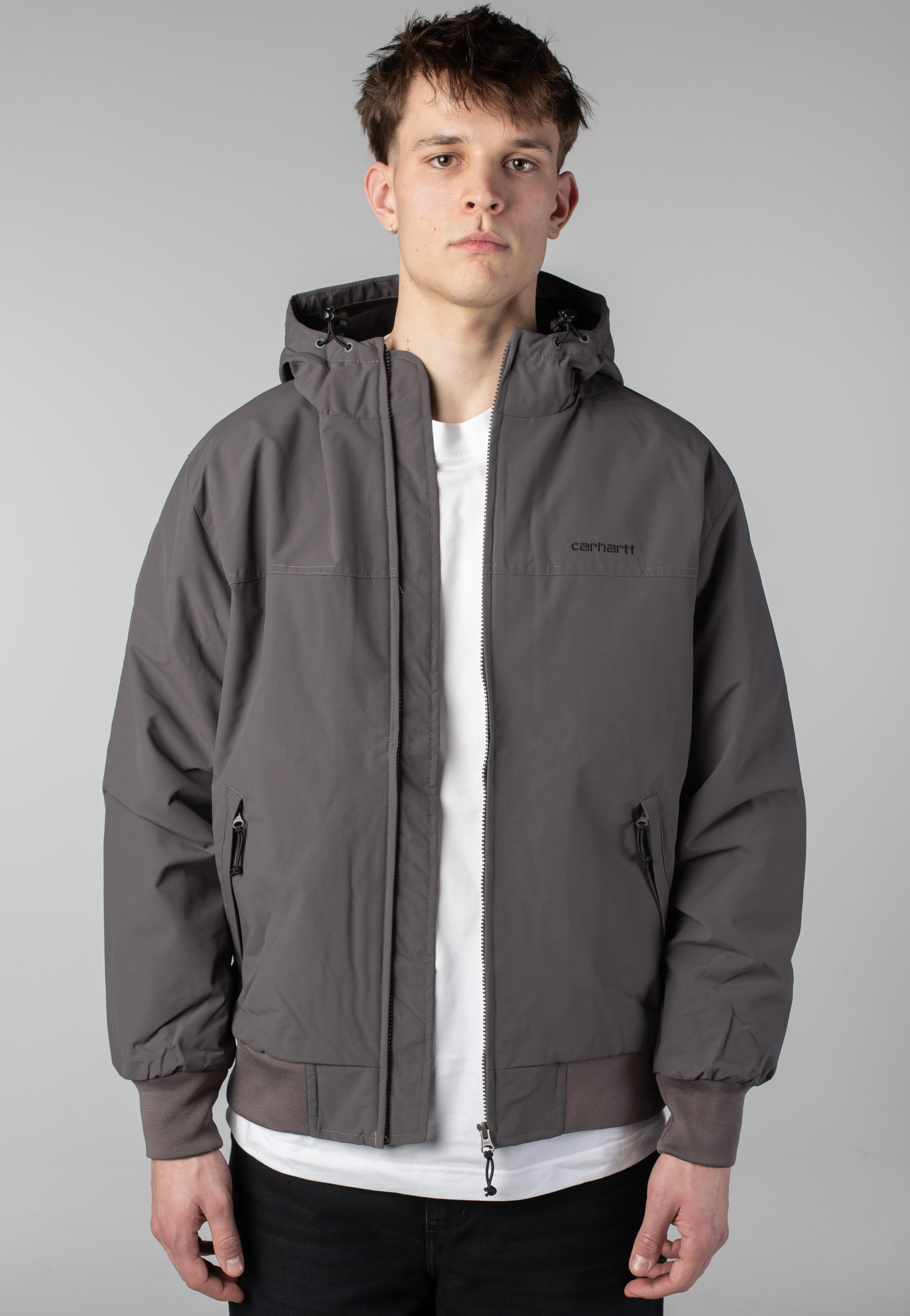 Carhartt WIP Hooded Sail Porphyry/Black - Jacket | Impericon