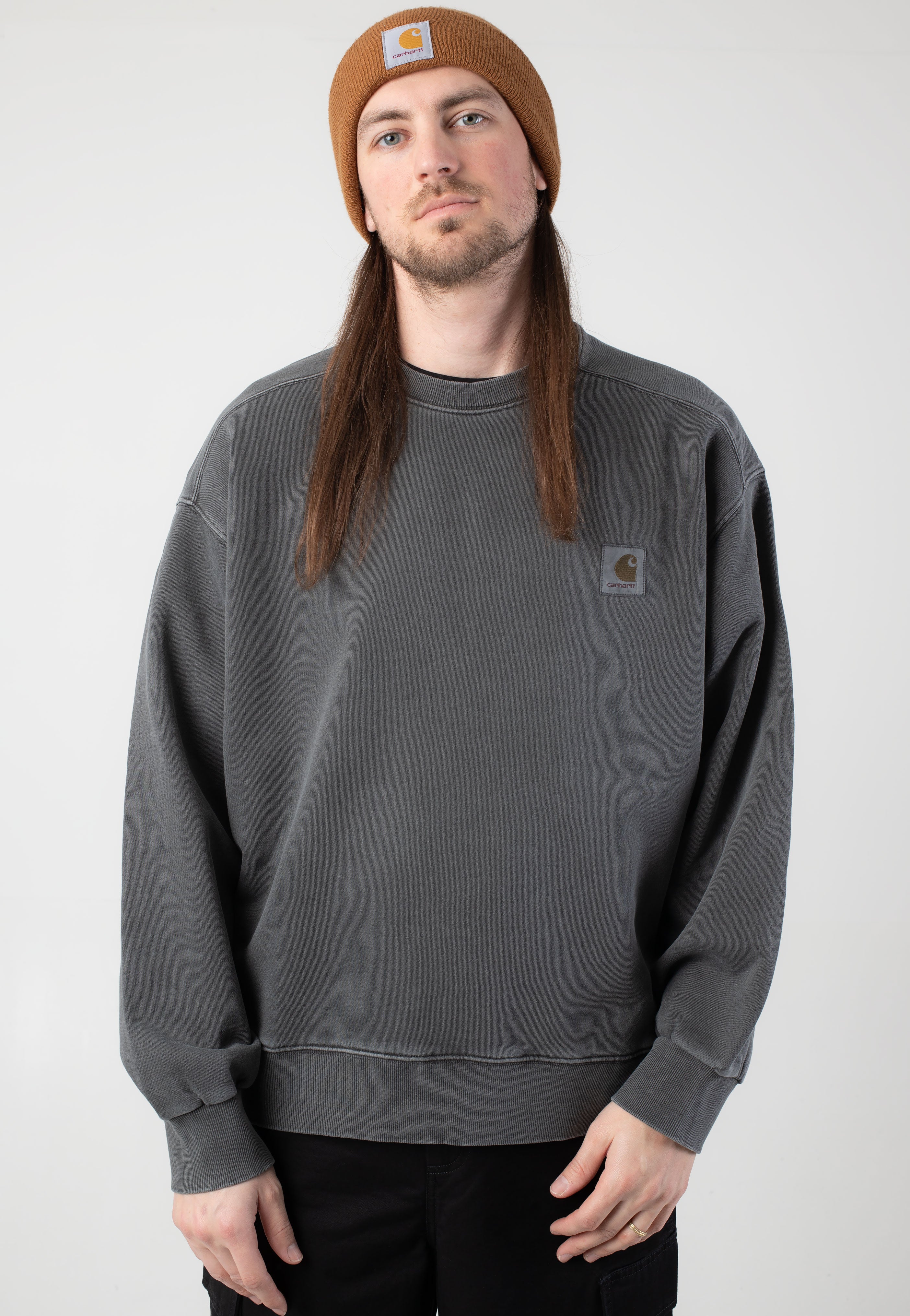 Carhartt WIP - Nelson Garment Dyed Graphite - Sweater | Impericon