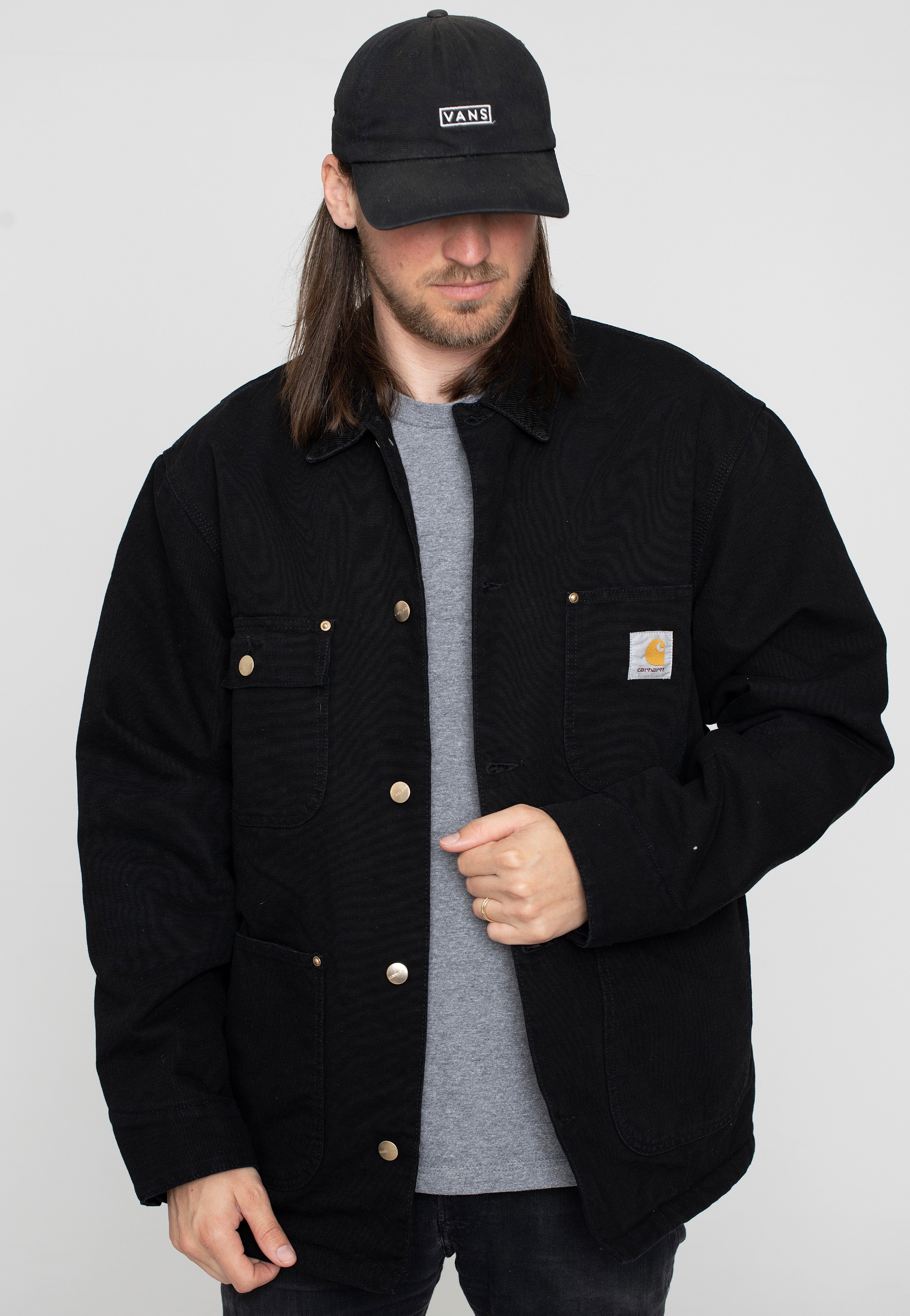 carhartt wip og chore coat black ブラック CARHARTT WIP OG CHORE COAT BLACK (AGED CANVAS) M NWT | eBay