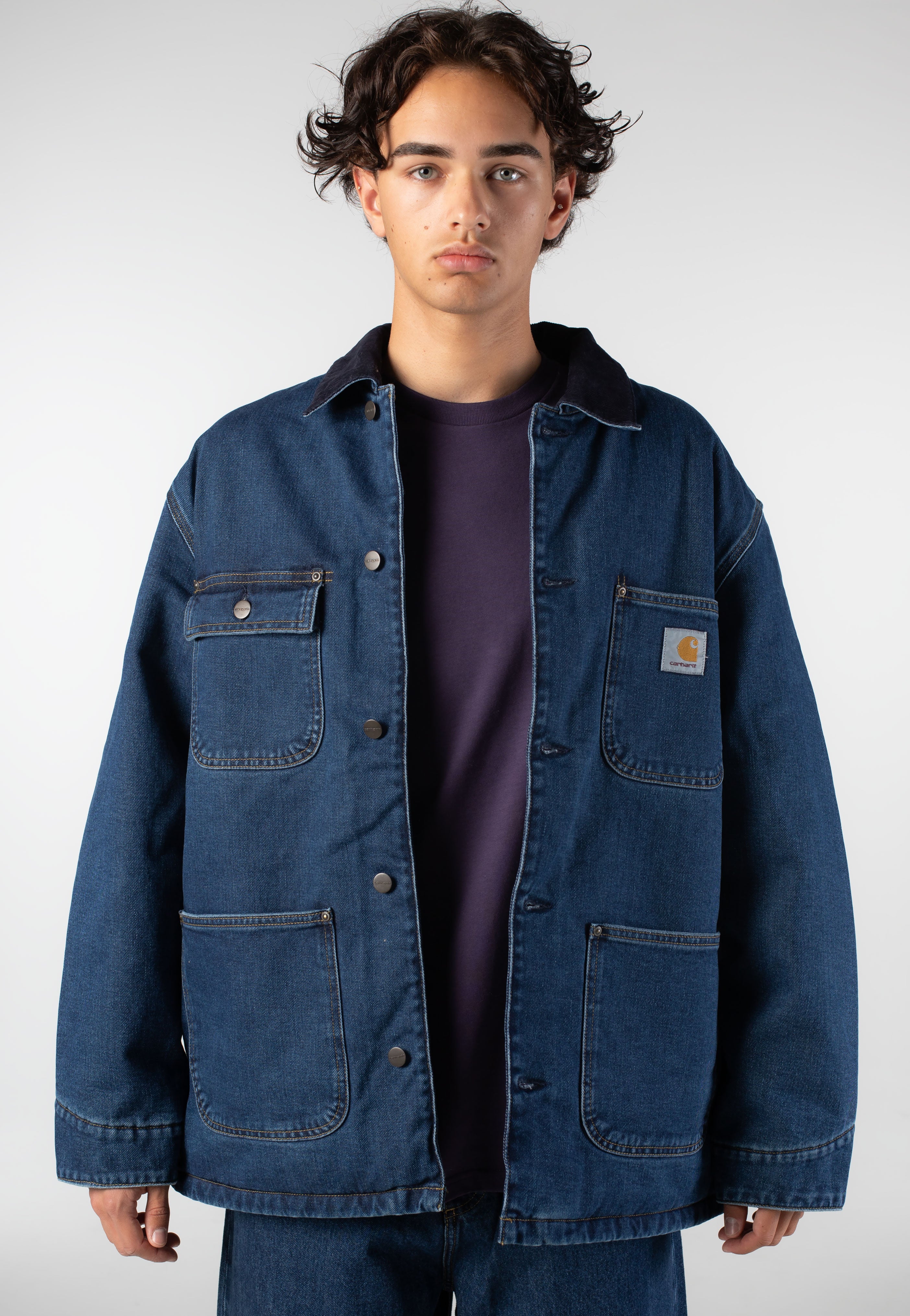 Carhartt WIP - OG Chore Stone Washed Blue/Dark Navy - Jacket