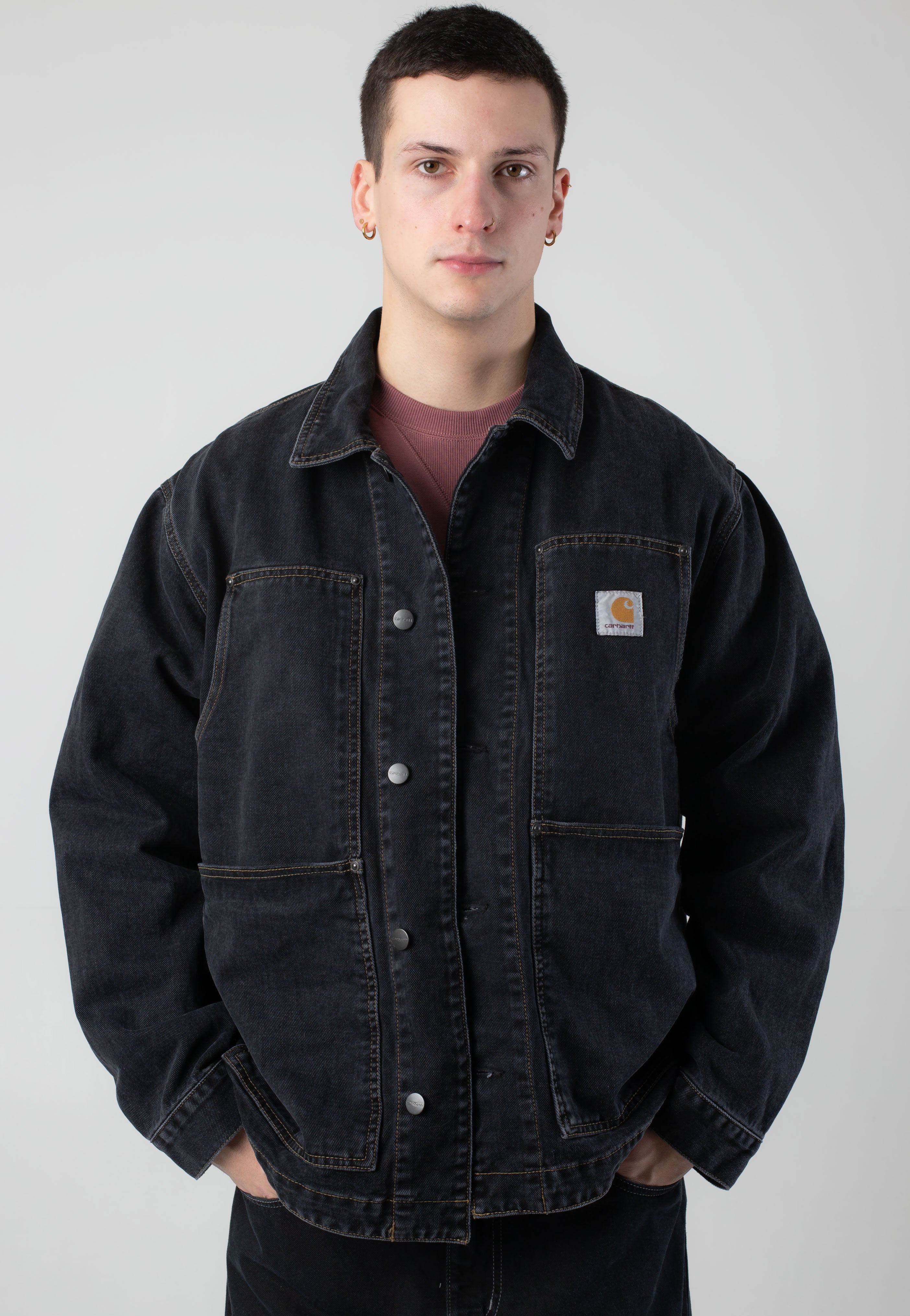 Carhartt WIP OG Double Front Stone Washed Black Jacket Impericon