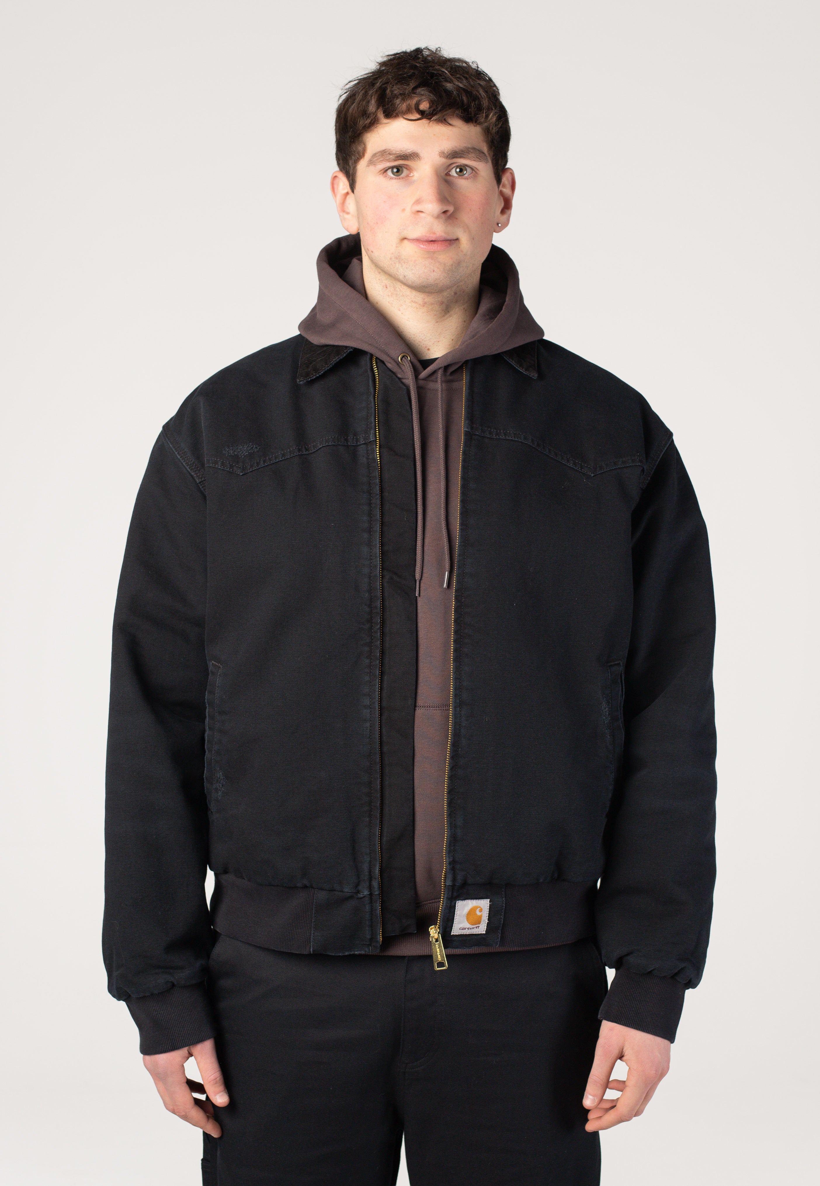 Carhartt WIP - OG Santa Fe Grind Wash Black/Black - Jacket | Impericon