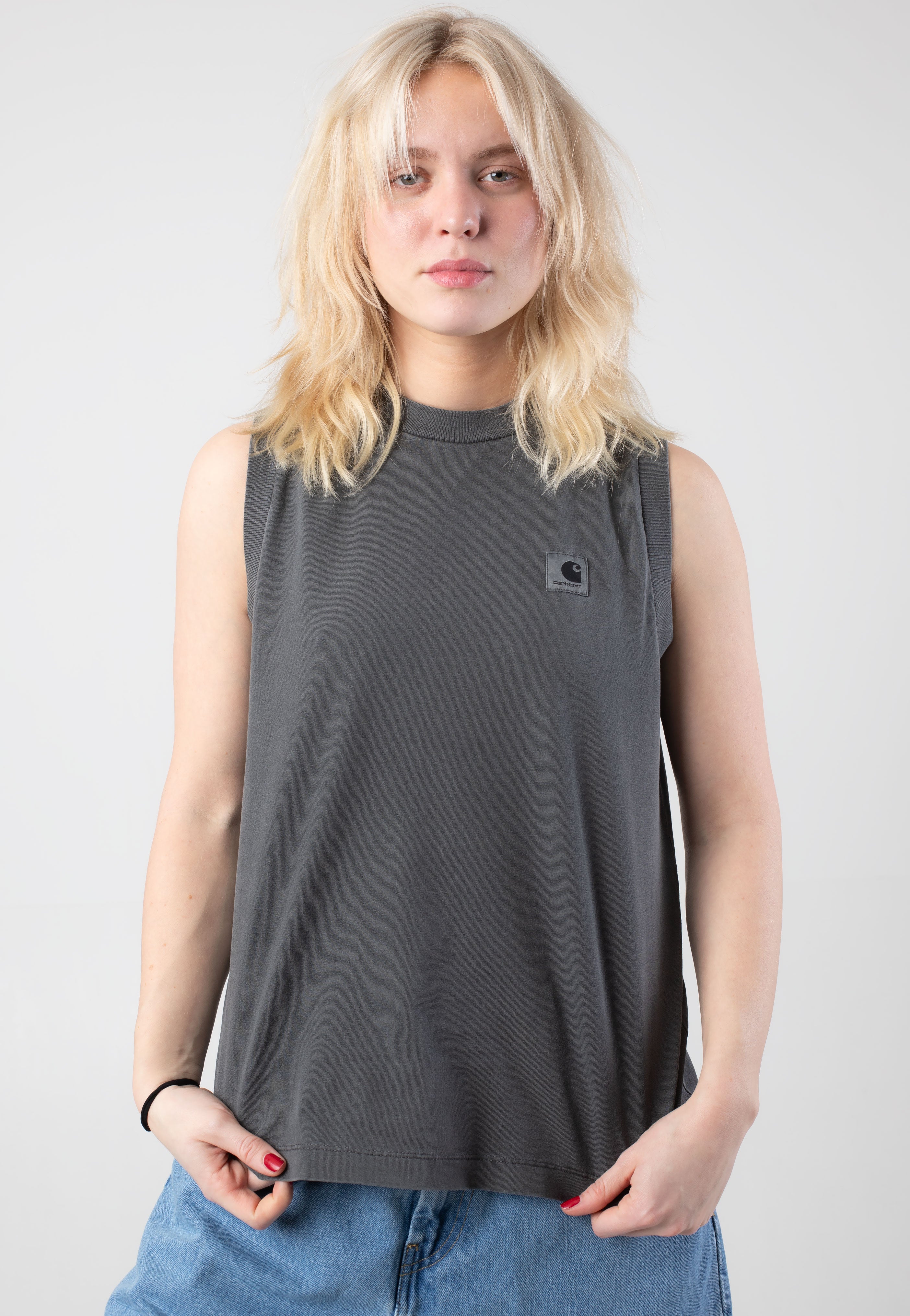 gadid anoniem LEWIN / BLACK タンクトップ Carhartt WIP - W' Nelson A Garment Dyed Graphite - Tank