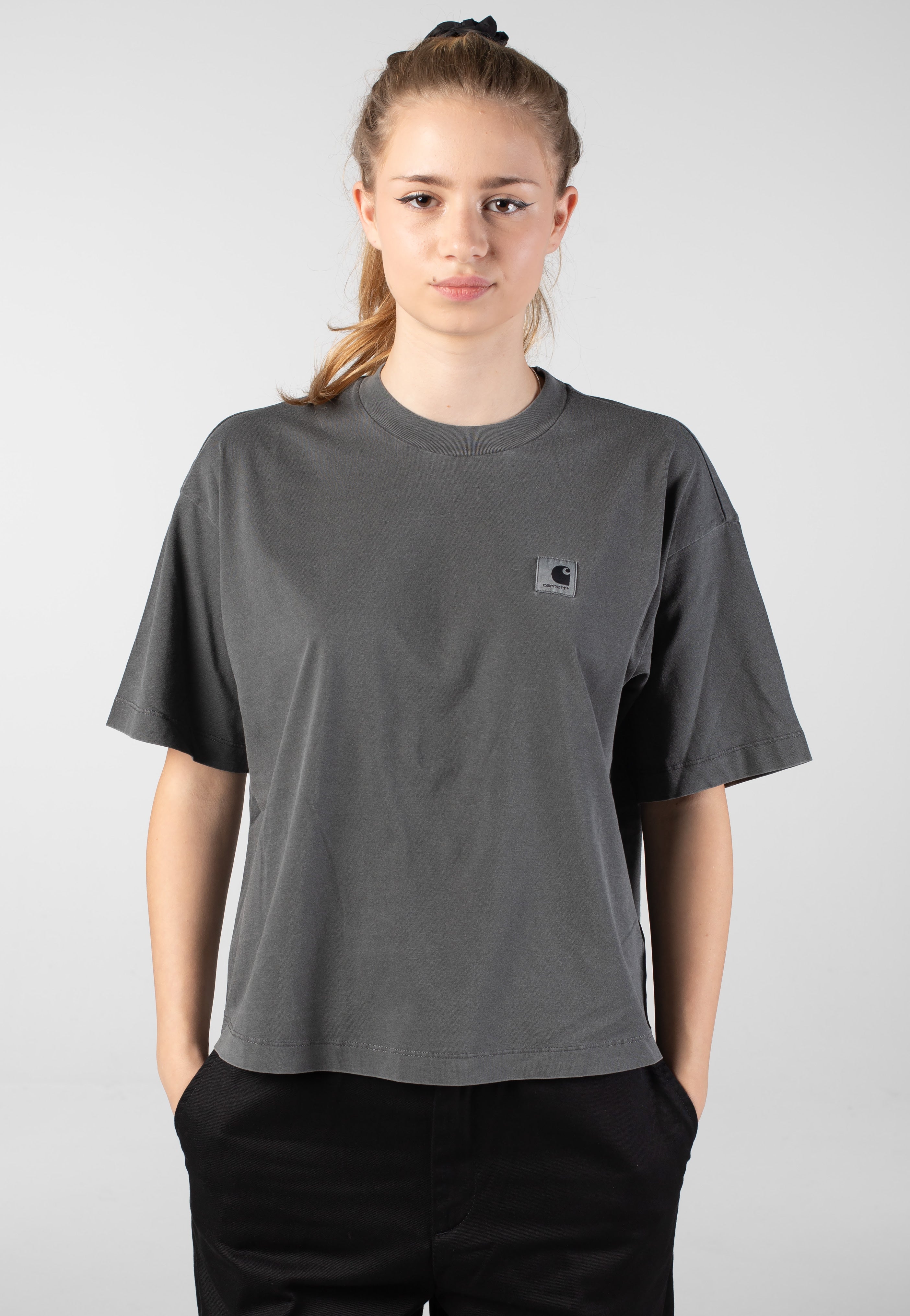W' Nelson Garment Dyed Black - T-Shirt