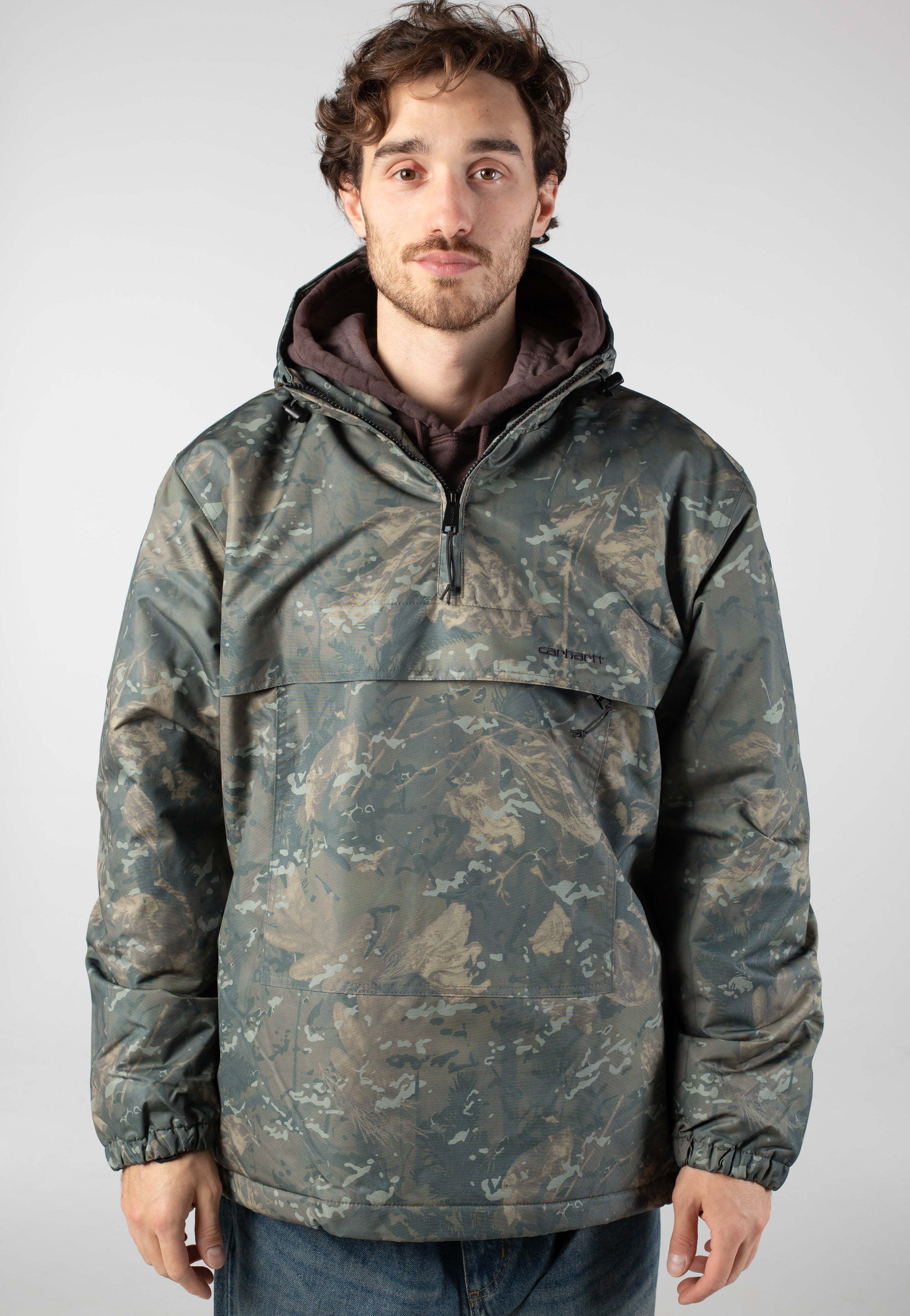 Carhartt WIP Windbreaker Camo Combi/Green/Black - Jacket | Impericon