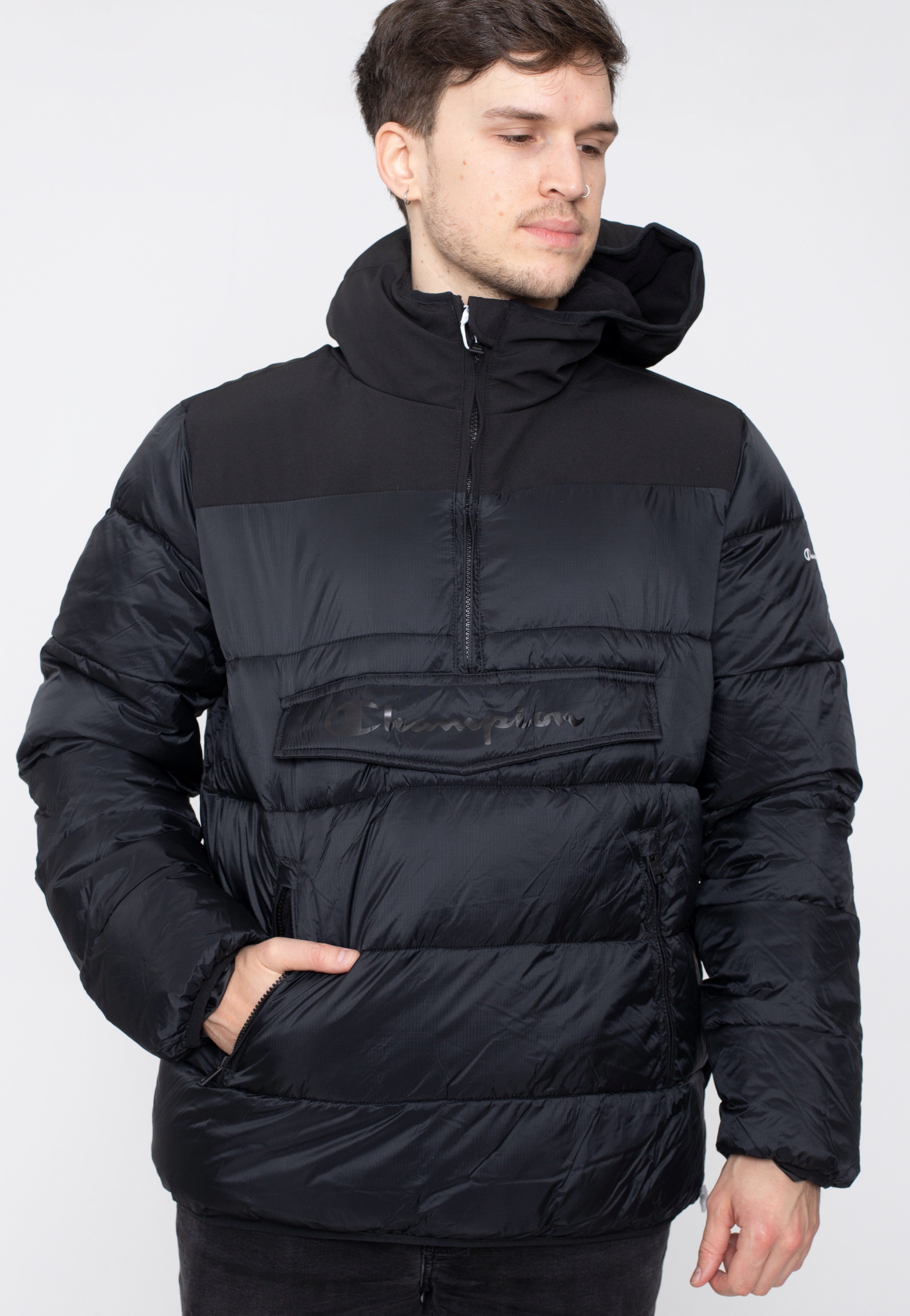 Champion Hooded Half Zip NBK/NBK Jacket Impericon