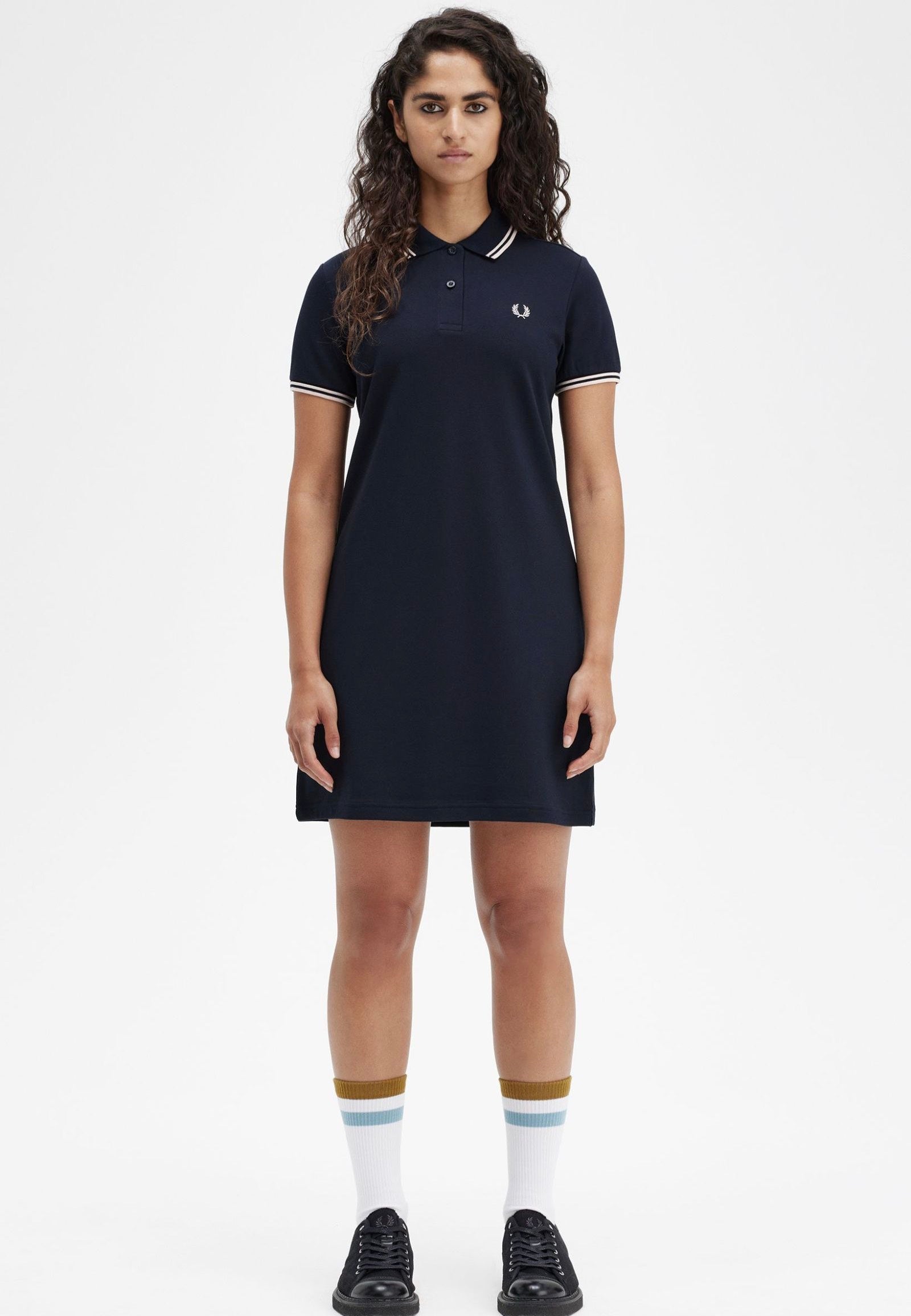 navy blue and peach dress Navy Peach Dress