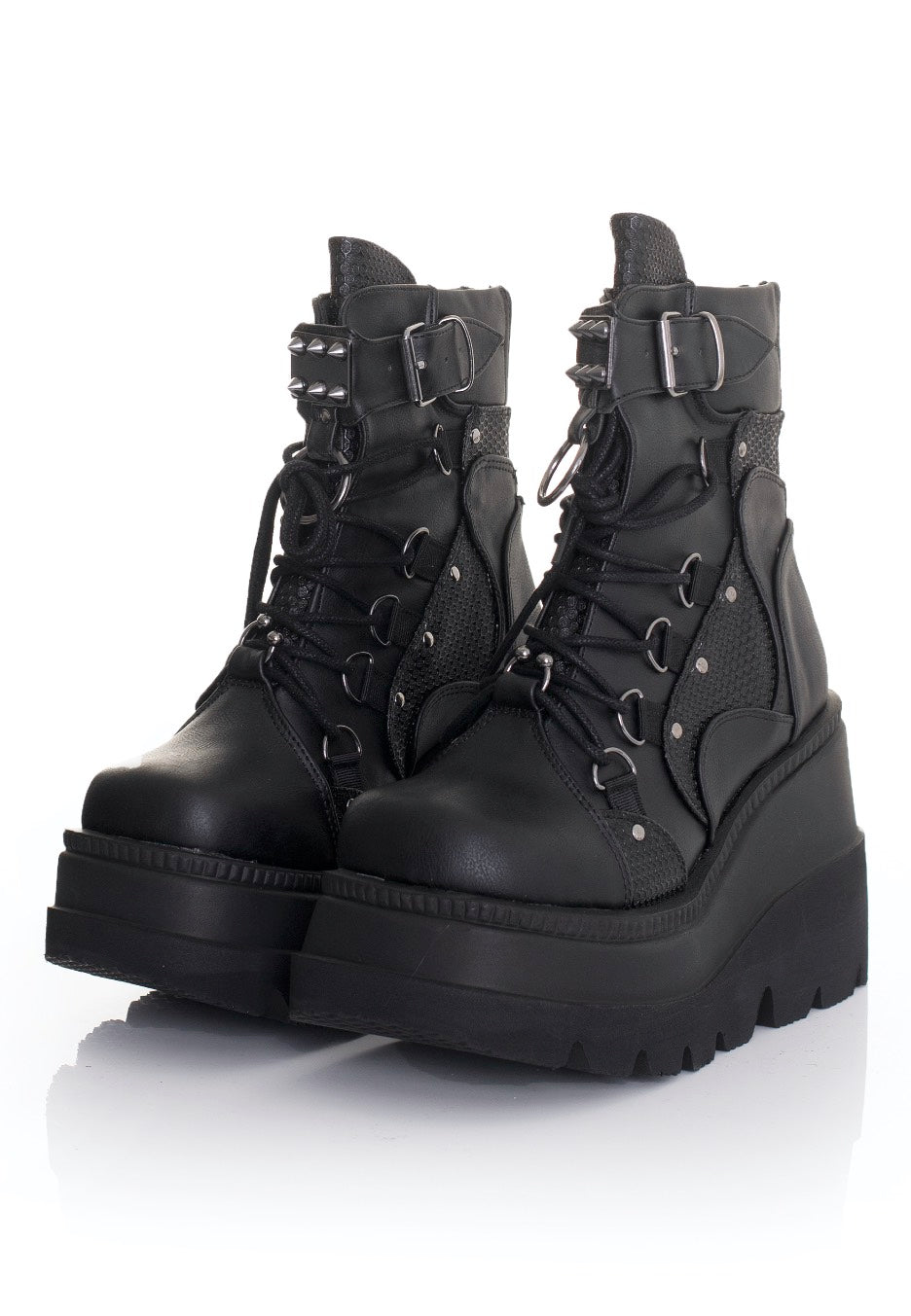 DemoniaCult - Shaker 60 Black Vegan Leather - Girl Shoes | Impericon