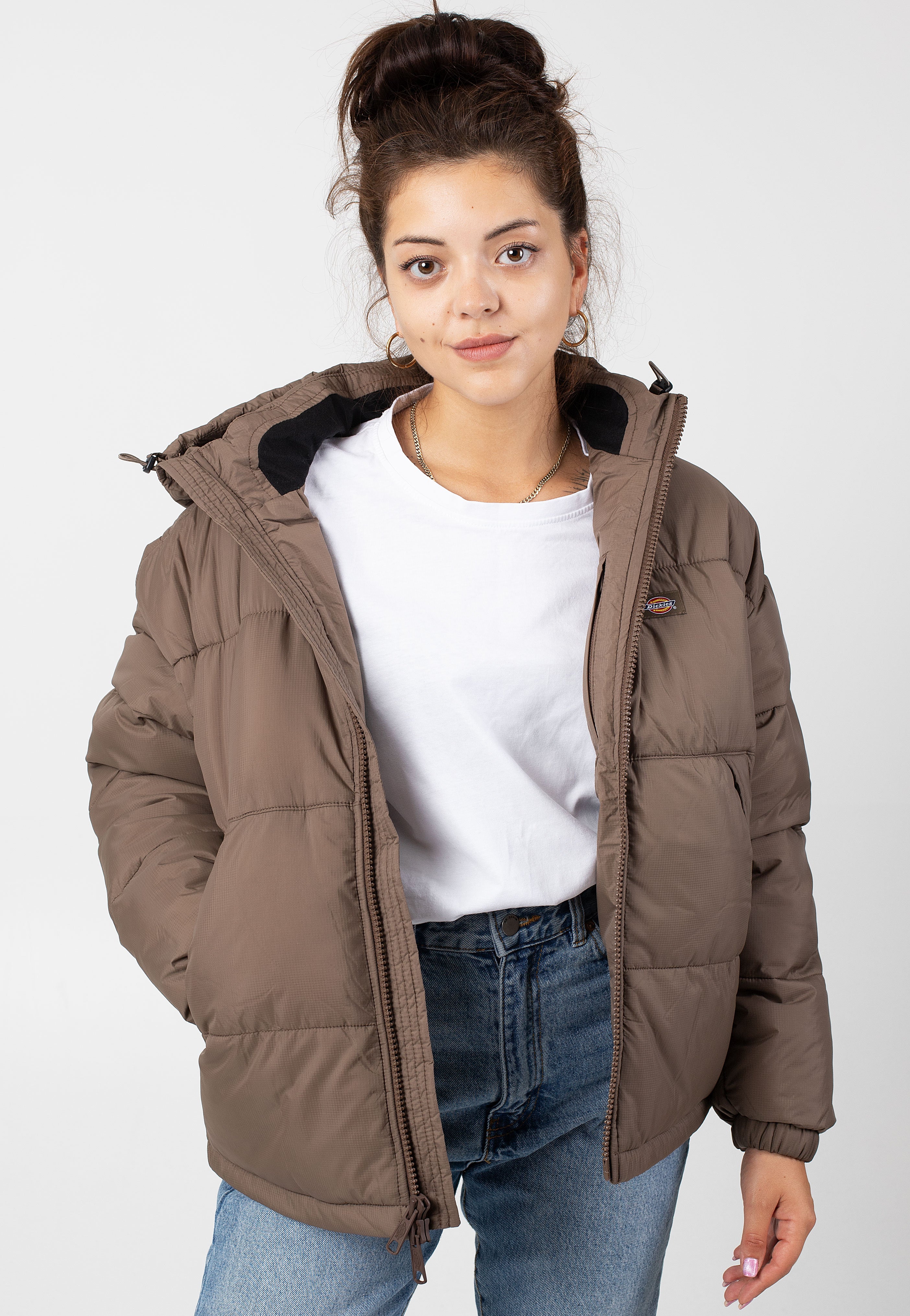 Dickies Alatna Oversized Puffer Mushroom Jacket Impericon