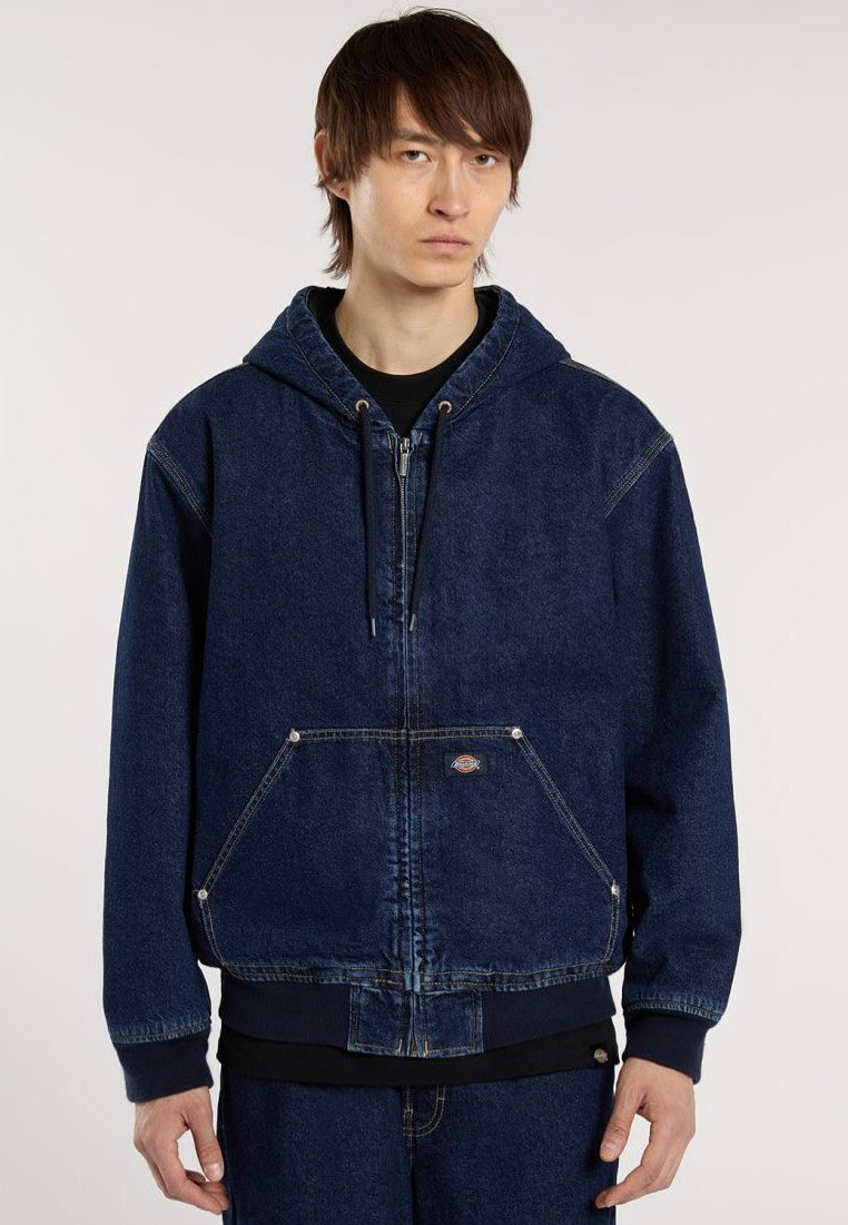 Dickies Hilham Hooded Dark Indigo - Jeans Jacket | Impericon