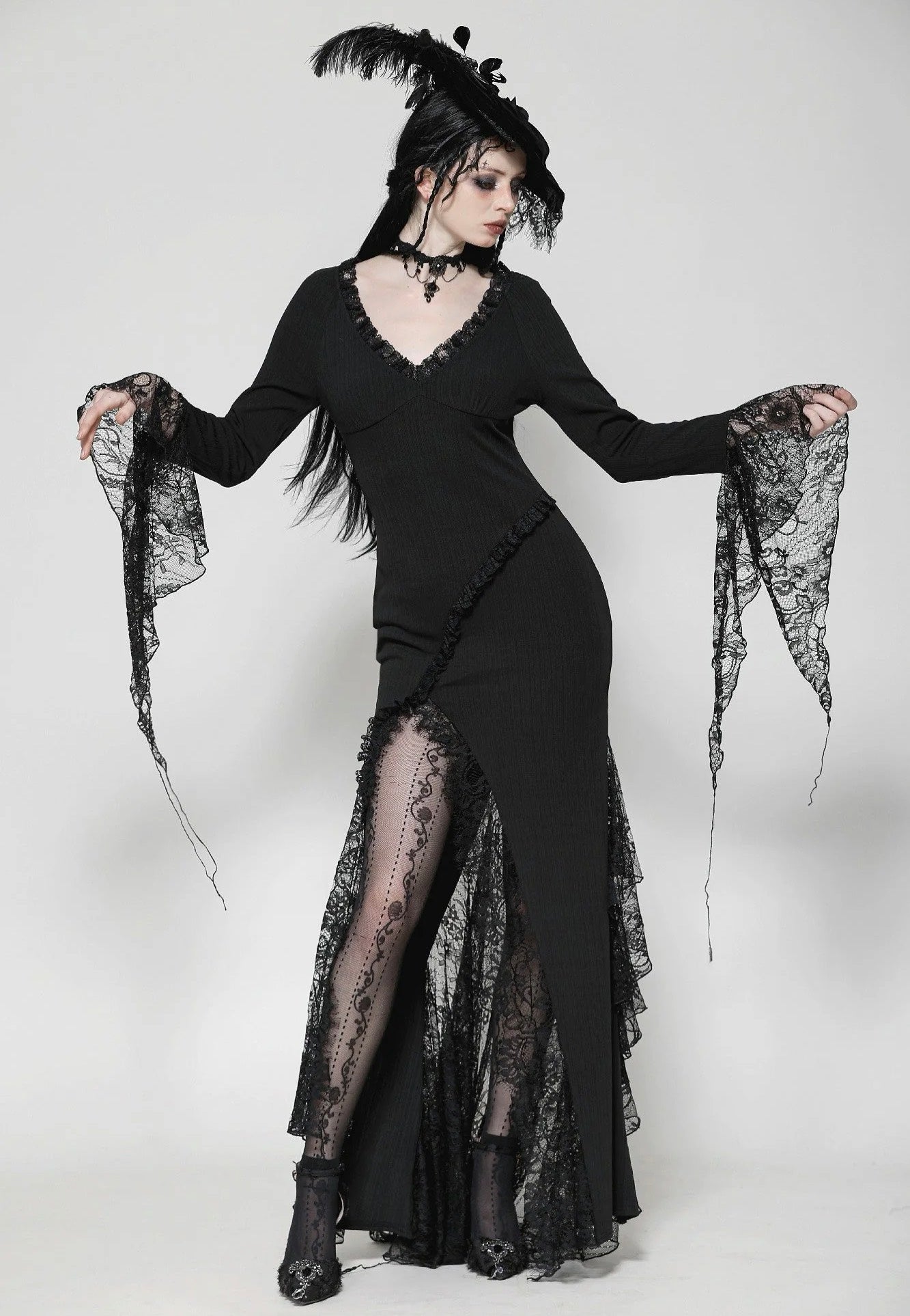 skyrim sexy clothing Sexy Vampire Dress- Gothic Dress Outfit main image 0