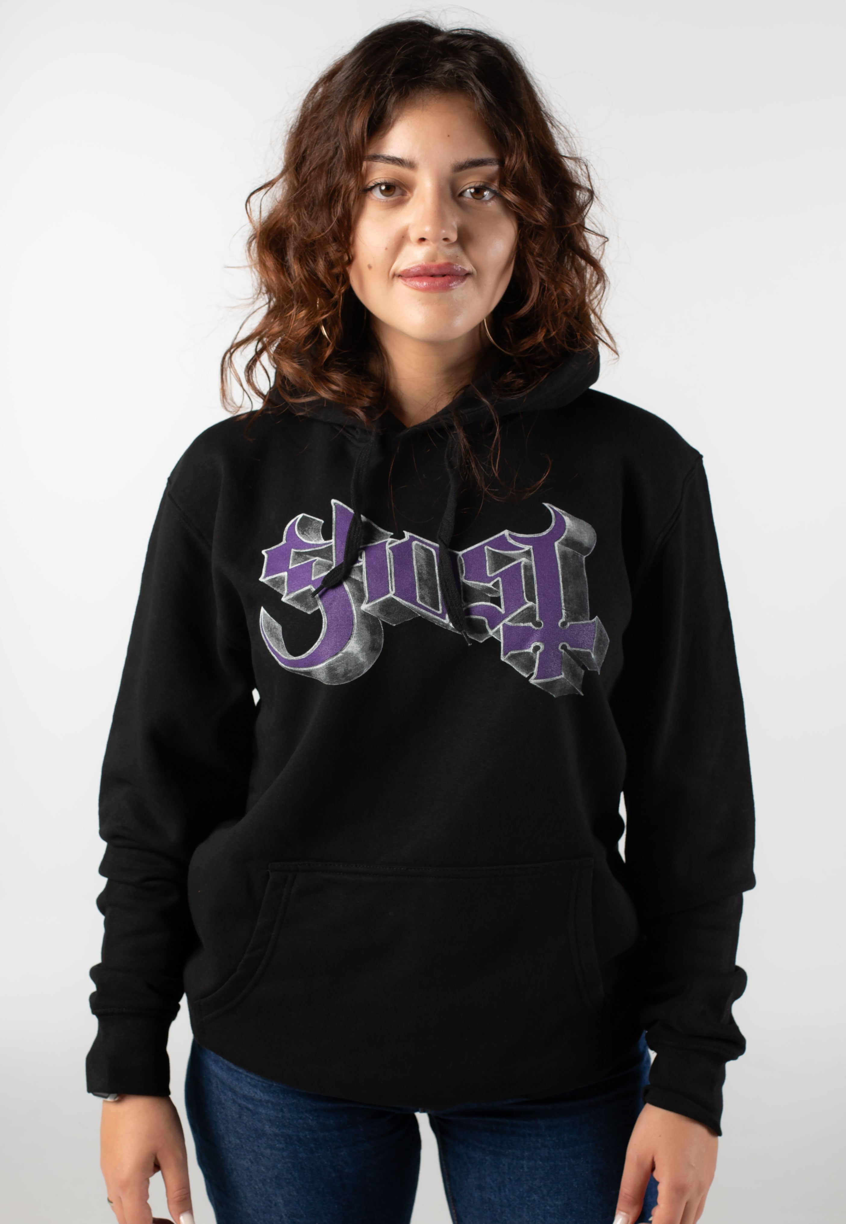 タグ付 L 8115629F7 GHOST クルーネックスウェット プルオーバー Chrome Logo & Grucifix - Hoodie