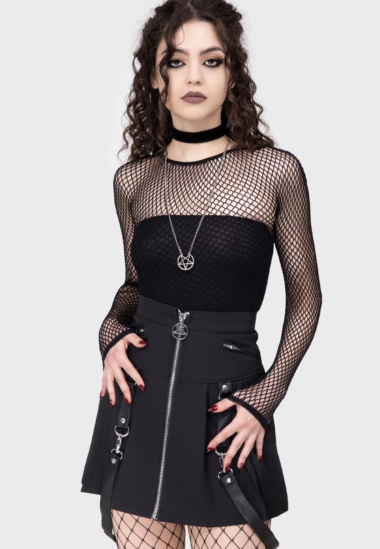 killstar mesh dress Killstar - Hellrazor Fishnet Black - Top
