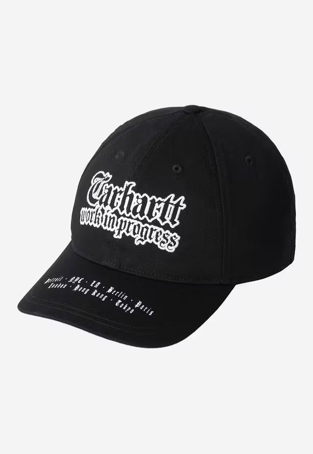 【新品タグ付き】Carhartt WIP World Tour Cap ブラック Carhartt WIP World Tour Black/White - Cap | Impericon