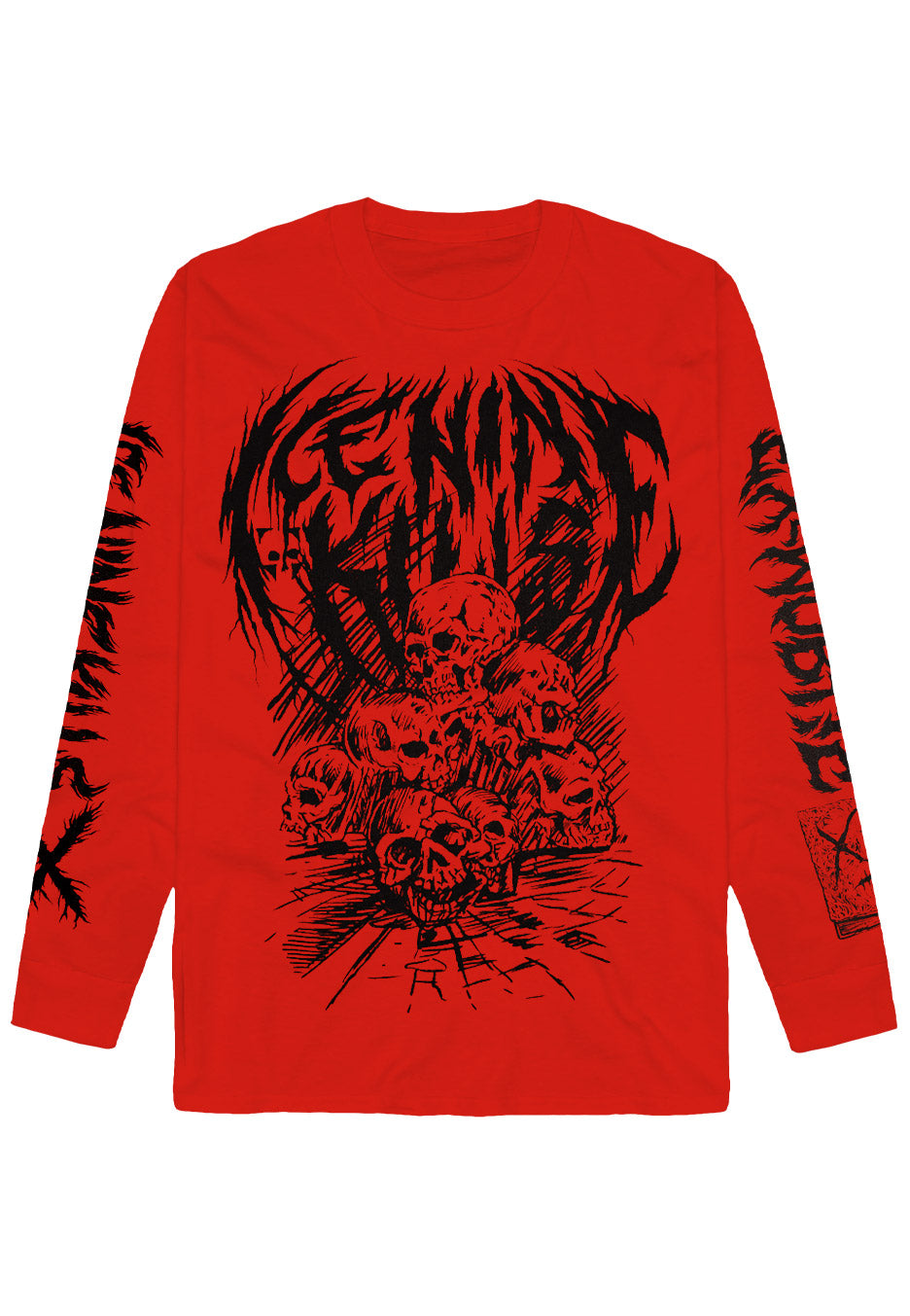 Ice Nine Kills - Ex-Mortis Skull Pile Red - Longsleeve | Impericon
