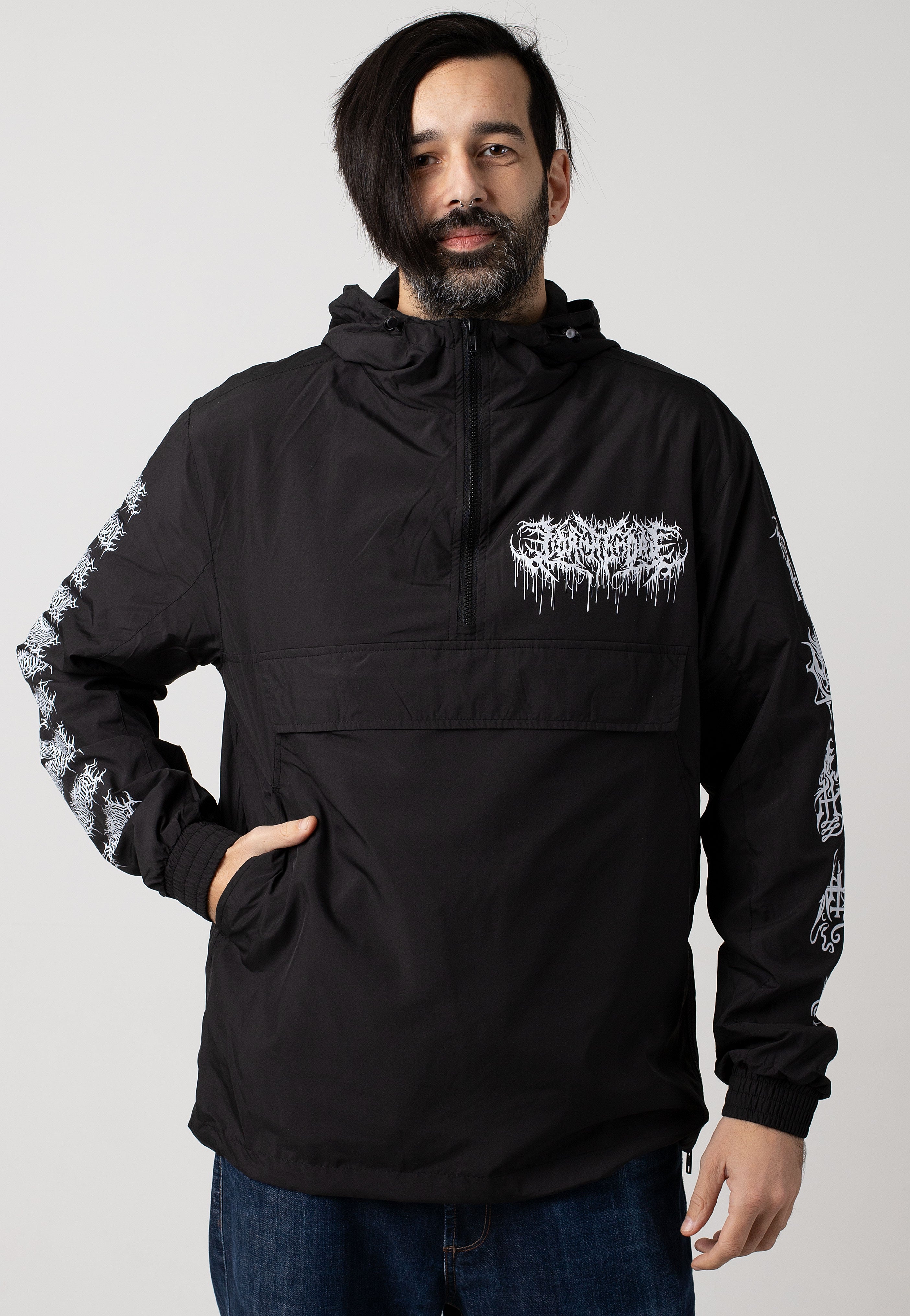MARK&LONA★52サイズ★ウインドブレーカー★ブラック Lorna Shore - Yandema Pull Over - Jacket | Impericon