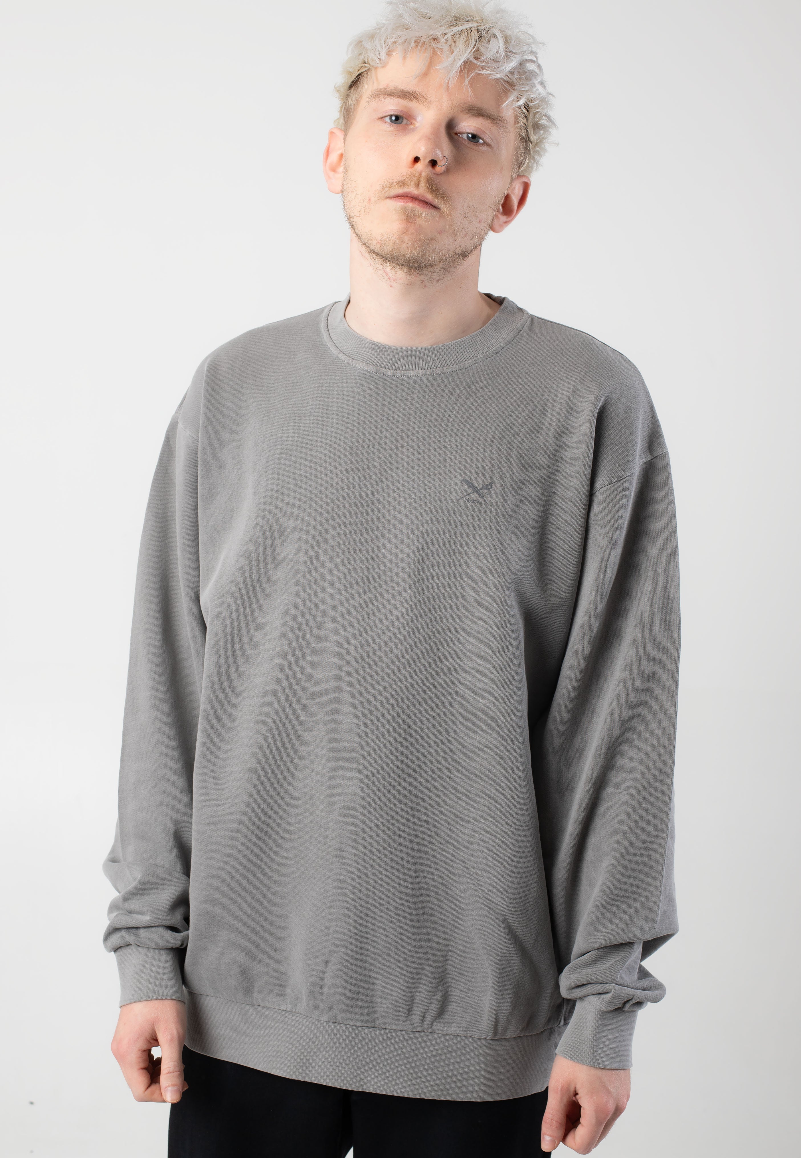 Iriedaily Waterkeeper Crew Mineral Charcoal Sweater Impericon