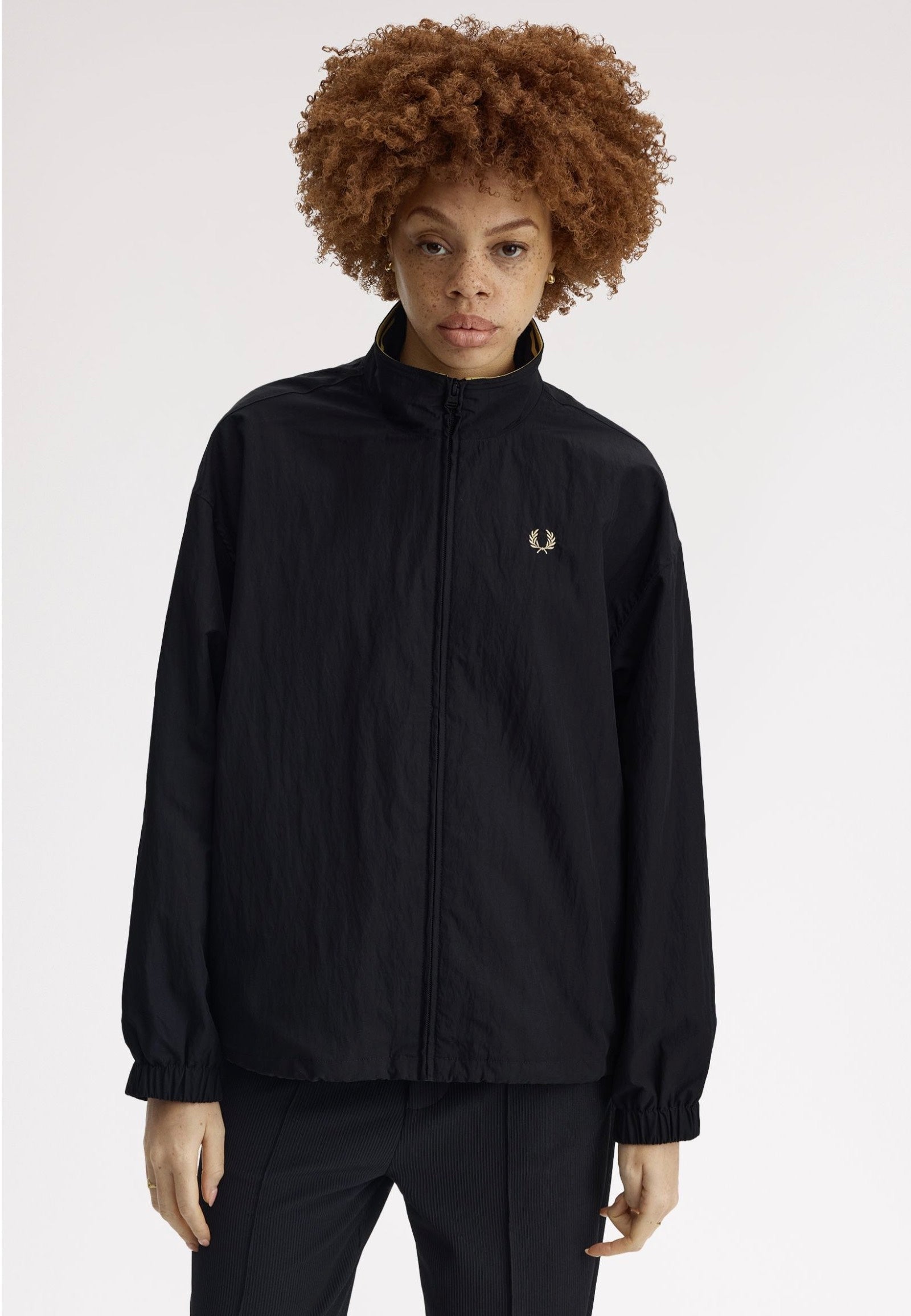 Fred Perry - Zip-Through Black/Champagne - Jacket | Impericon