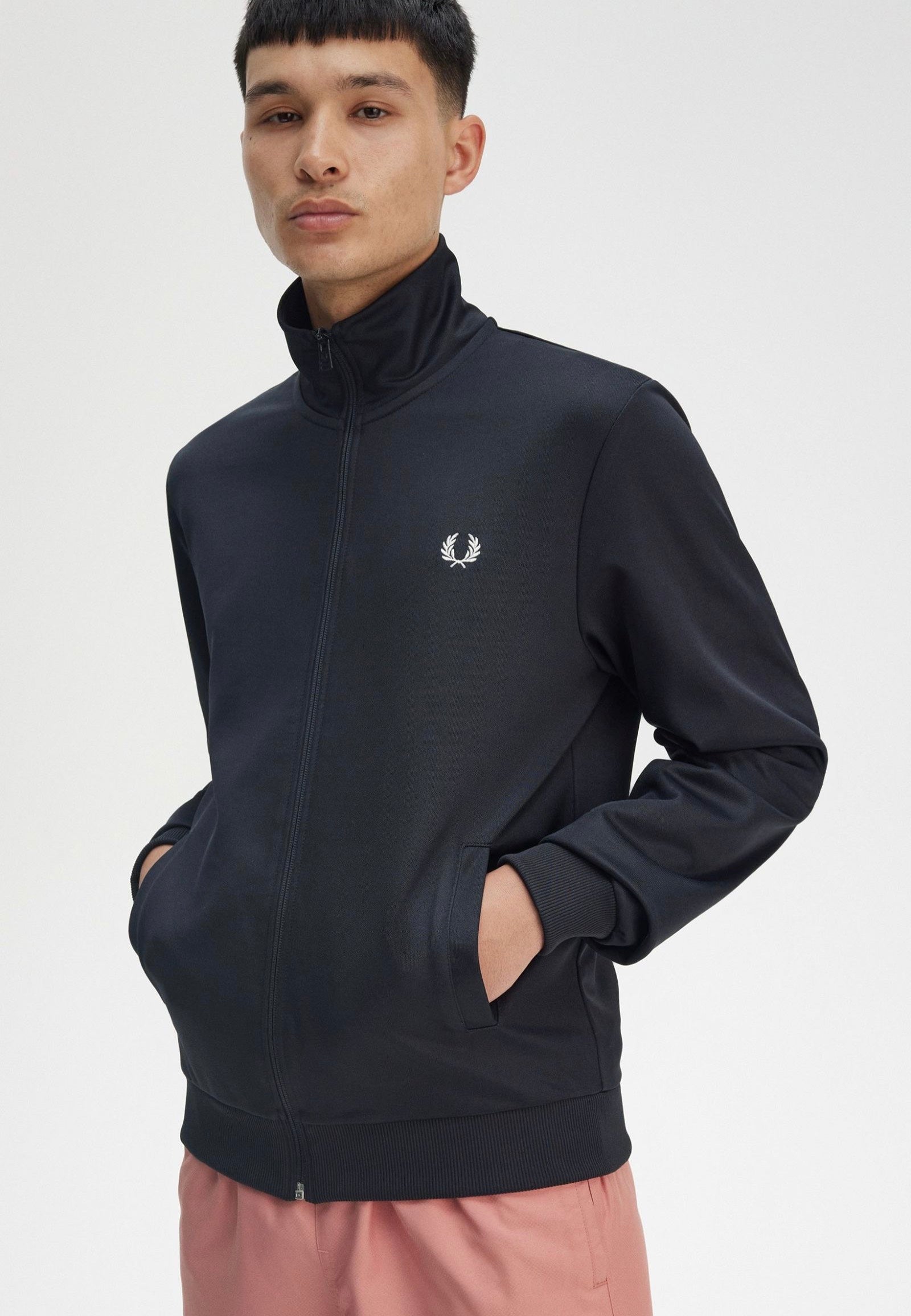 FRED PERRY ネイビー ジャンパー UK 10 Fred Perry - Track Navy - Trainingsjack | Impericon