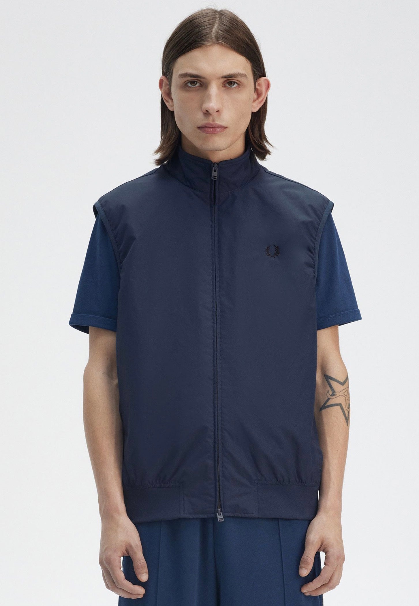 Fred Perry The Brentham Tennis Blue - Gilet | Impericon