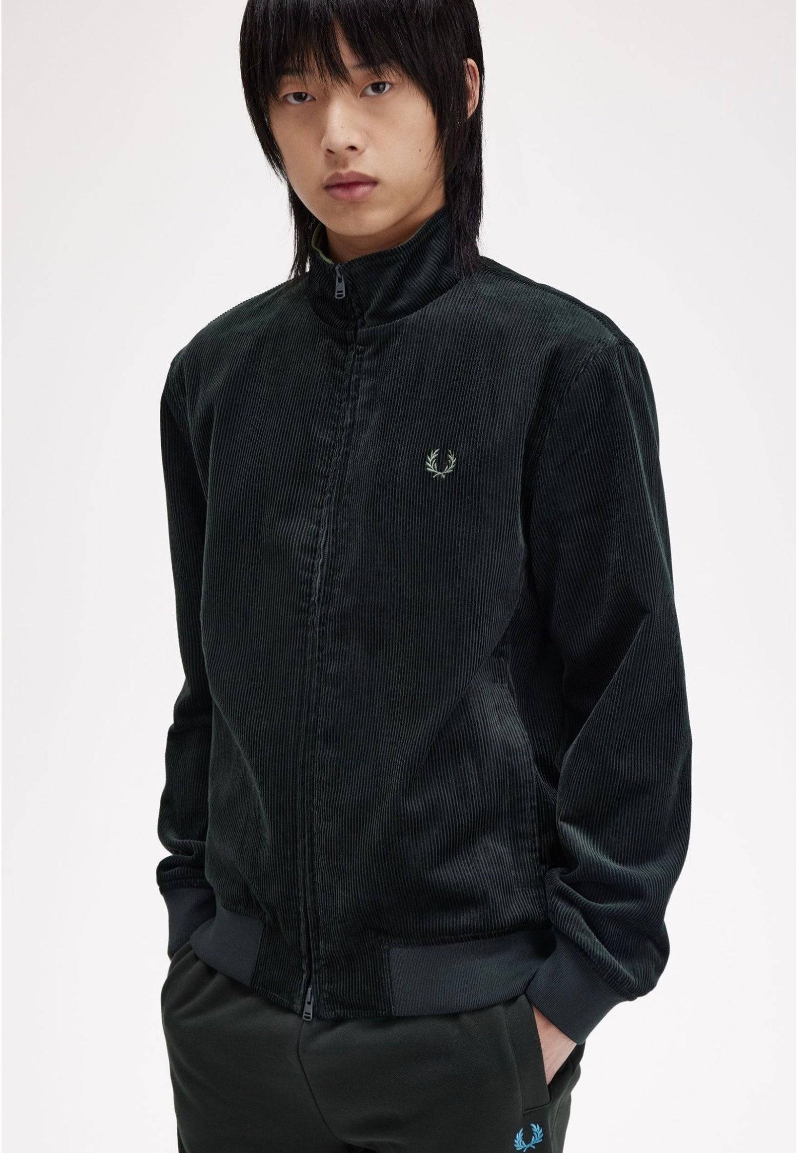 Fred Perry Cord Brentham Night Green - Jacket | Impericon