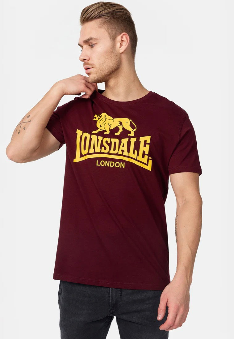 Lonsdale Logo Vintage Oxblood - T-Shirt | Impericon