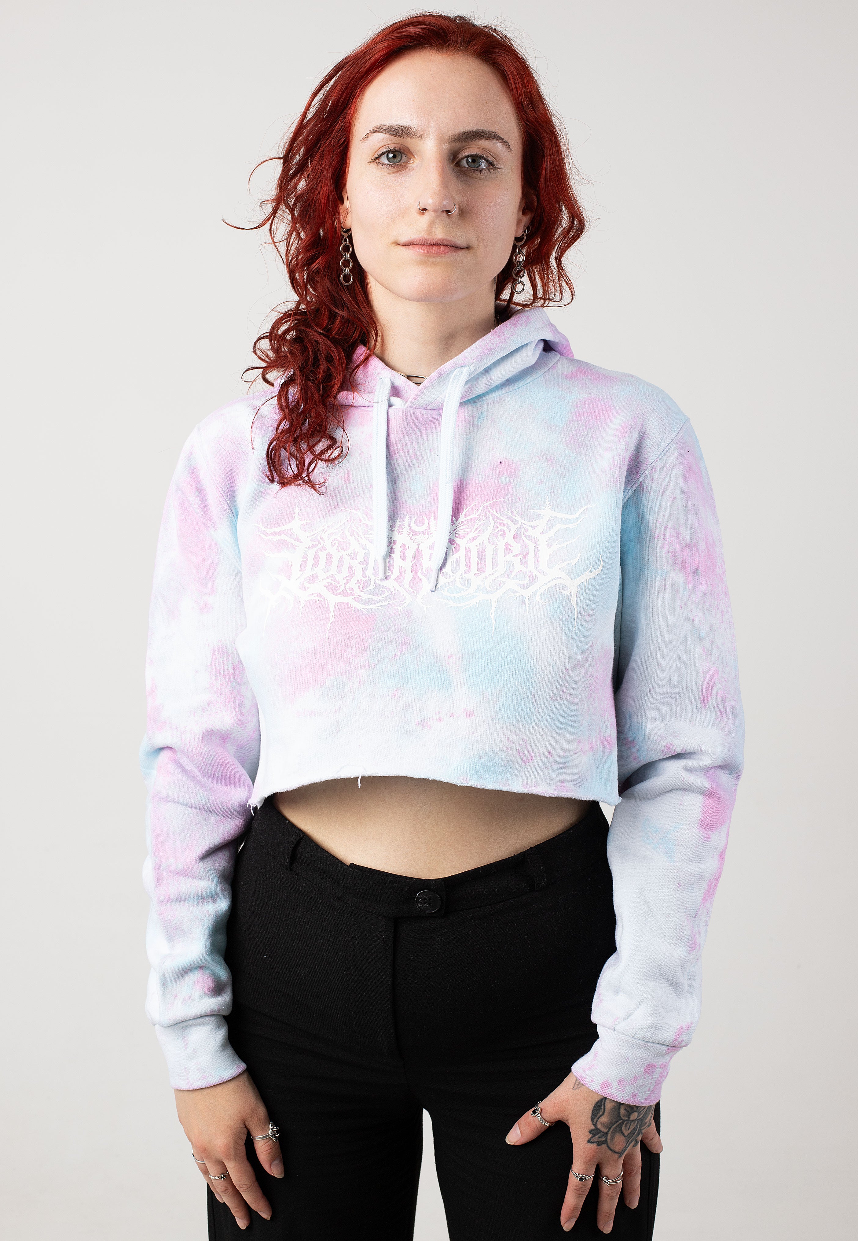 Lorna Shore Logo Tie Dy Crop - Hoodie | Impericon
