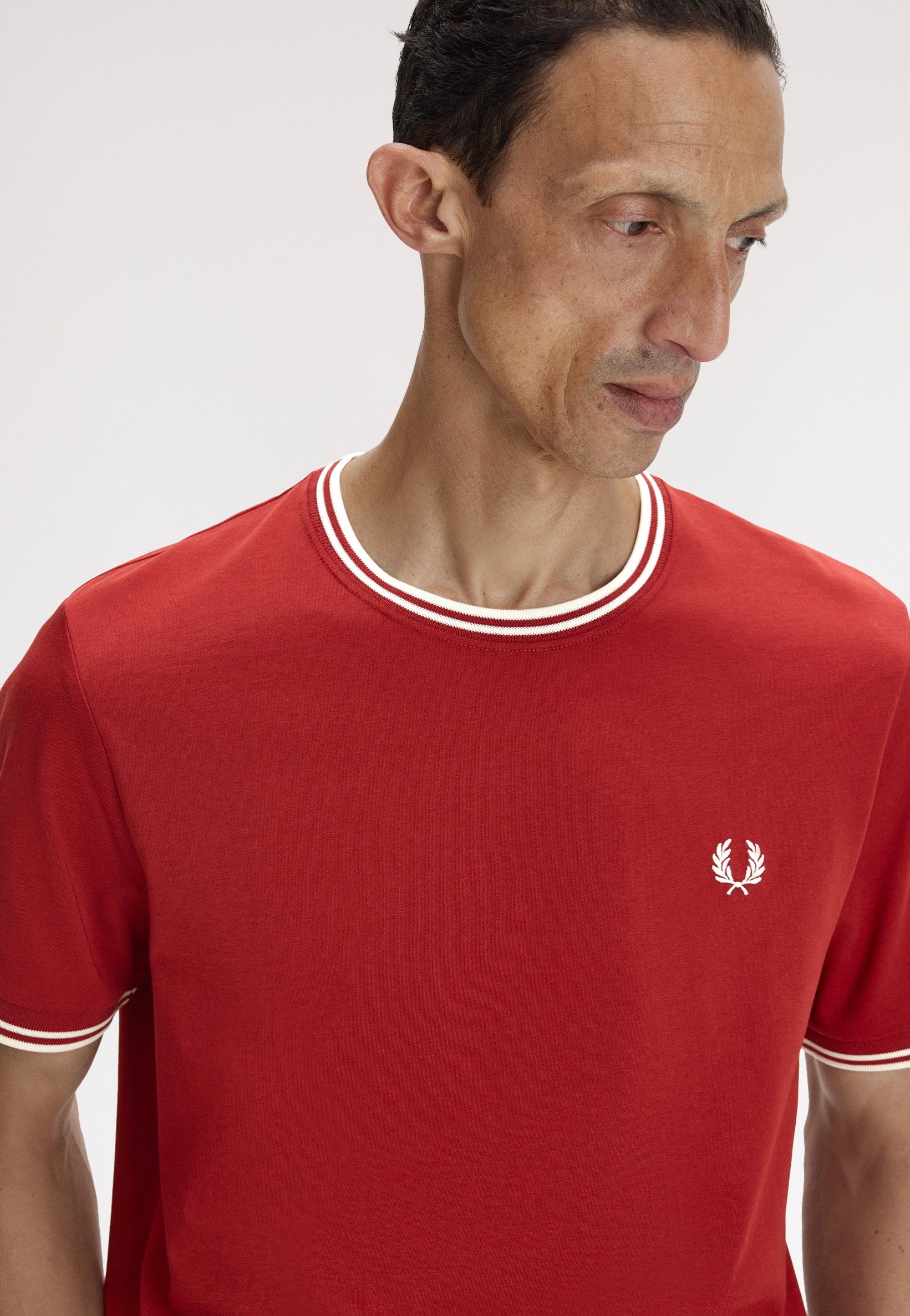 strapless open back dress Fred Perry - Twin Tipped Burnt Red/Snow White - T-Shirt