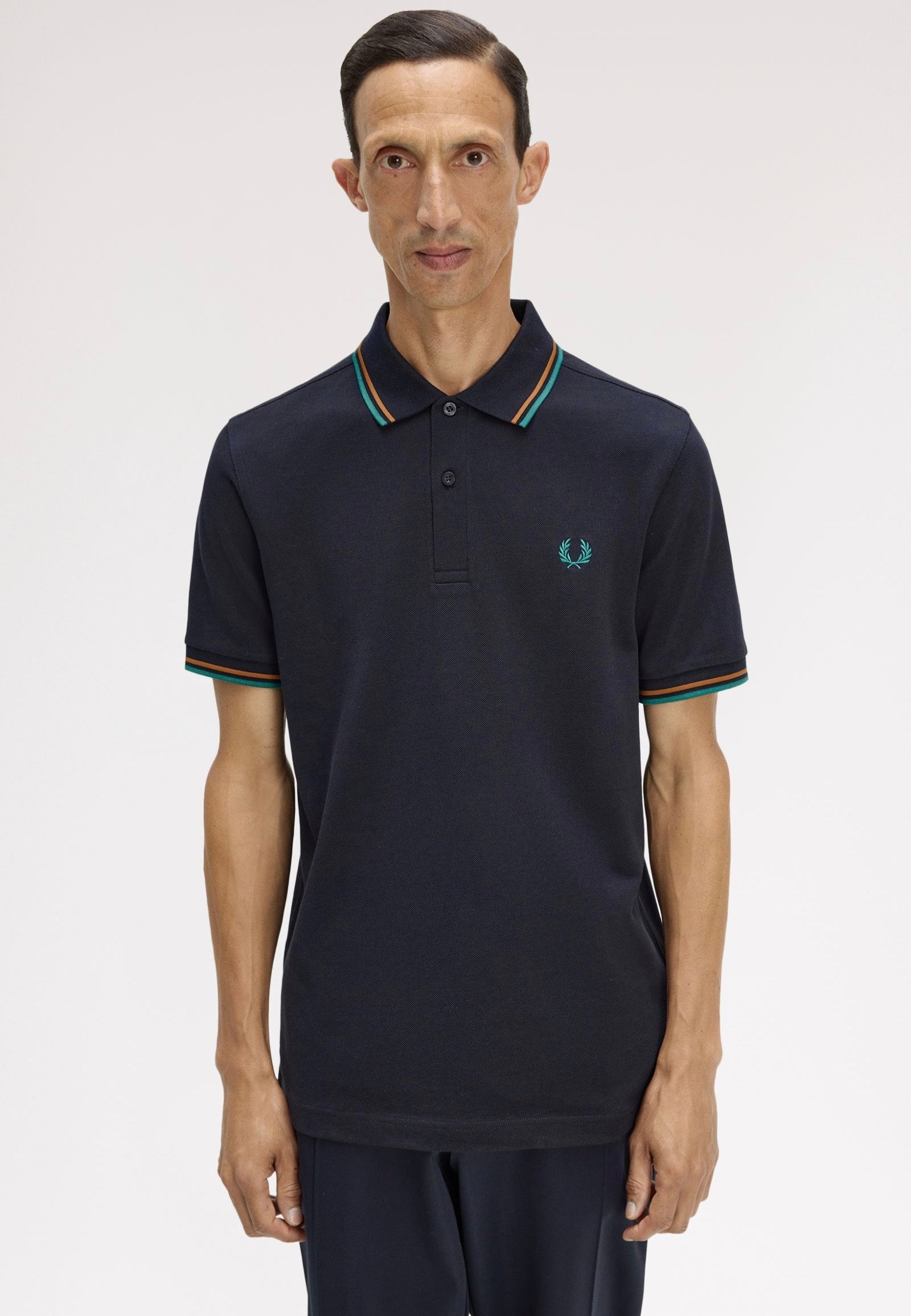 トップス supreme green navy border polo shirt Cumpără Verde închis - Mânecă lungă Tricouri polo (3-16yrs) from